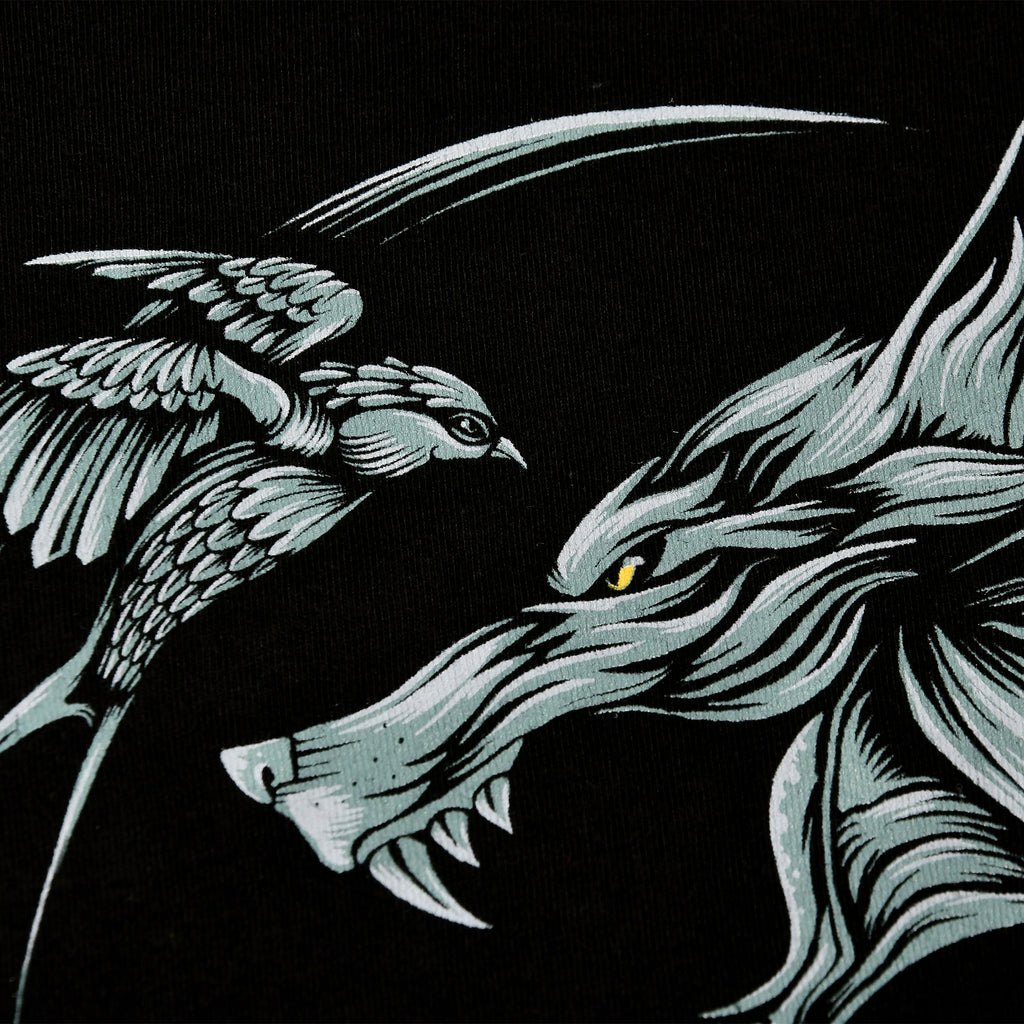 Immagine del prodotto Witcher - T-shirt con medaglione di lupo nero