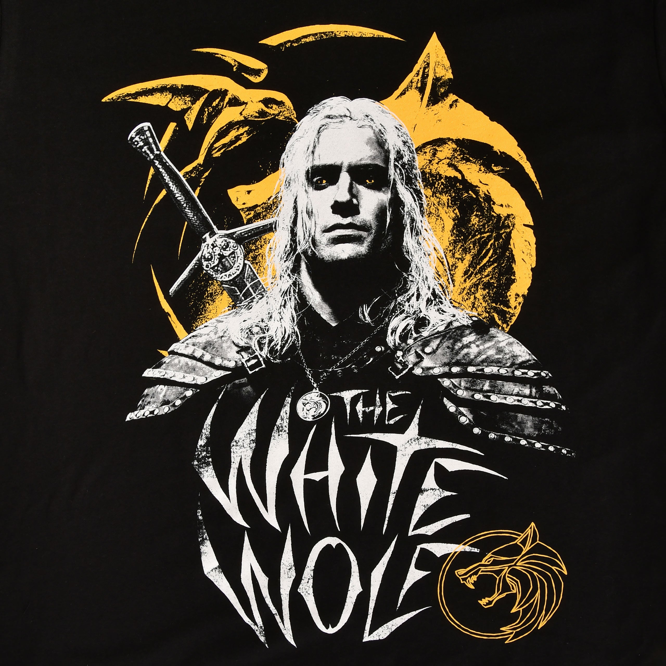 Immagine del prodotto Witcher - Geralt Lupo Bianco T-shirt nera