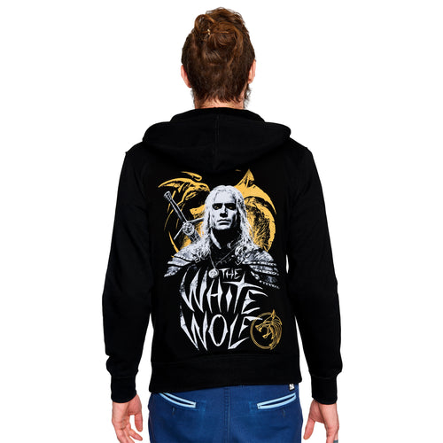 Immagine del prodotto Witcher - Geralt Lupo Bianco Felpa con cappuccio nera
