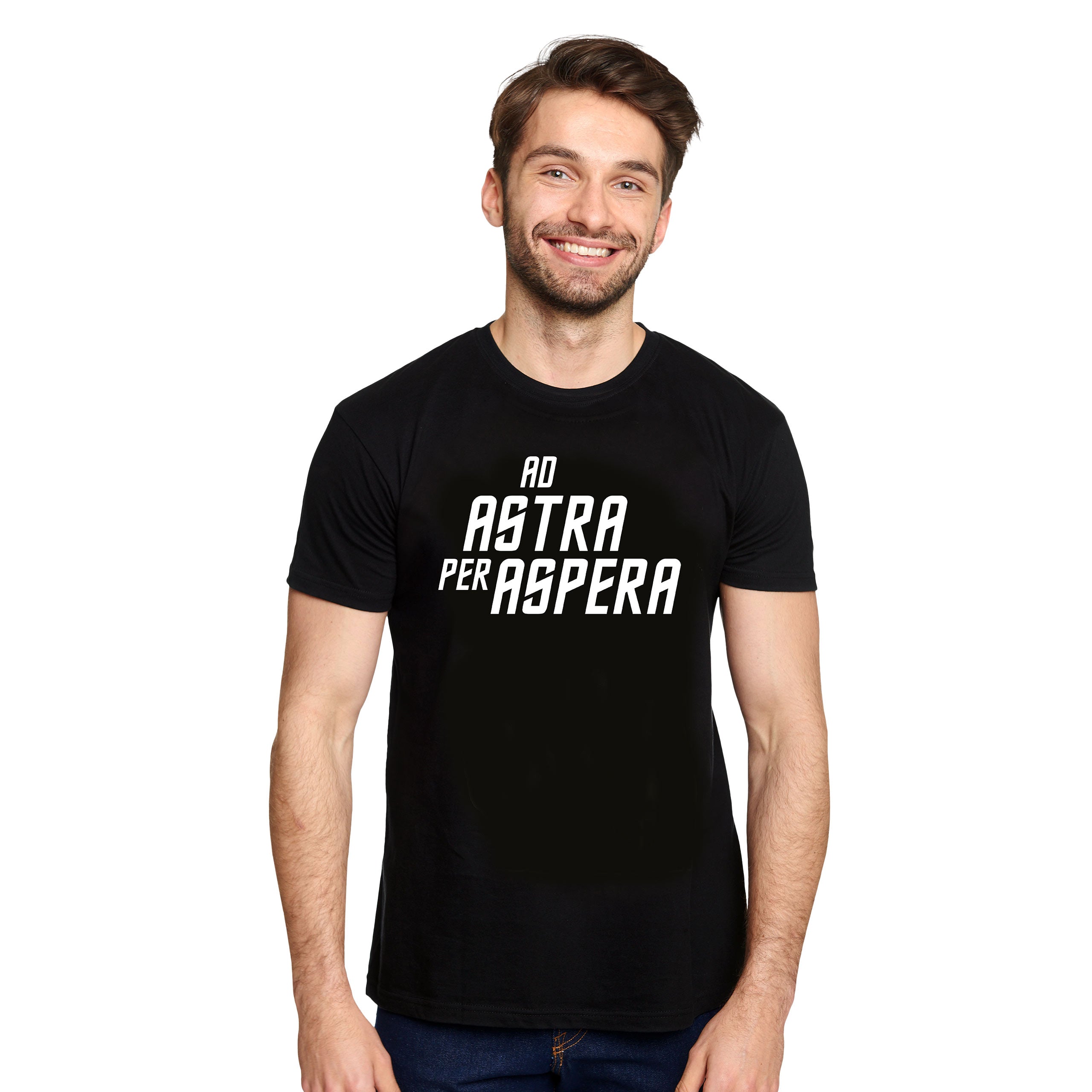 Immagine del prodotto T-shirt Ad Astra Per Aspera per fan di Star Trek nera