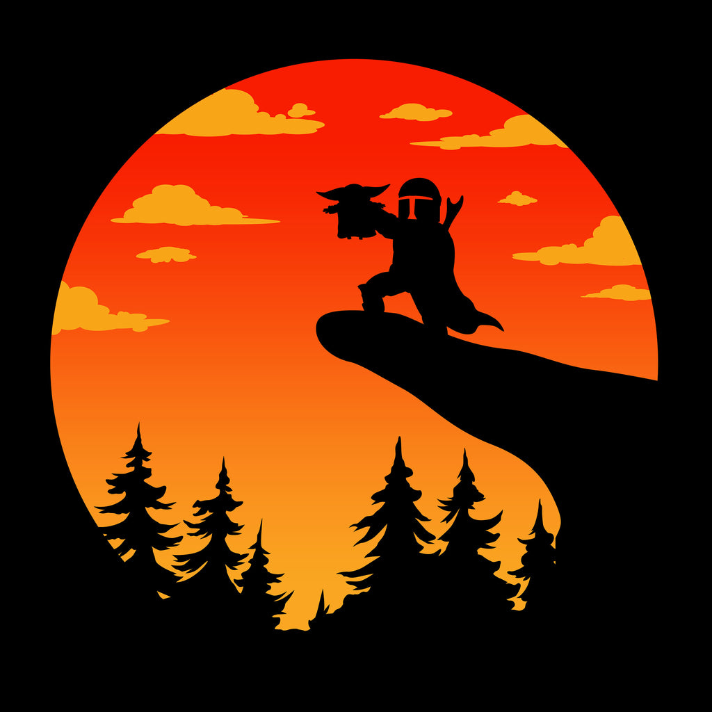 Immagine del prodotto T-shirt Circle of Life per fan di Mandalorian nero