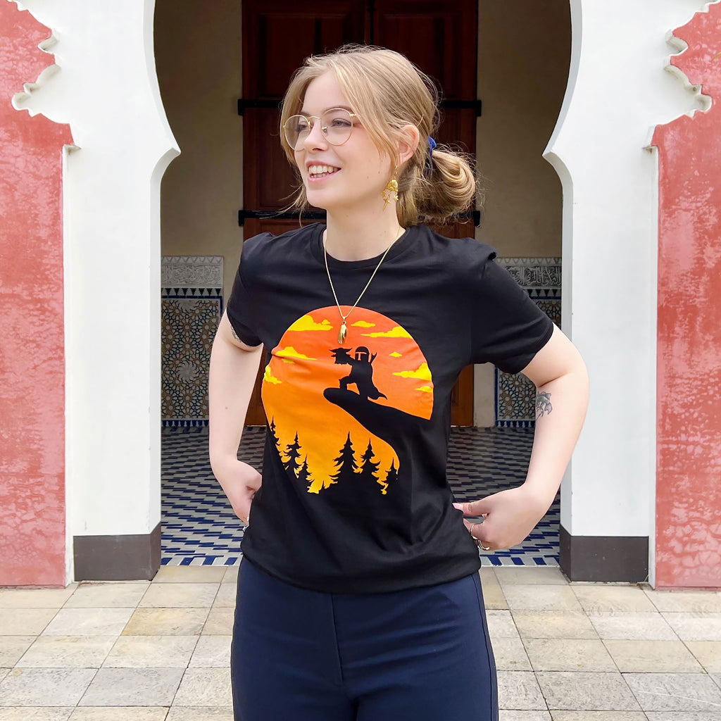 Immagine del prodotto T-shirt Circle of Life per fan di Mandalorian nero