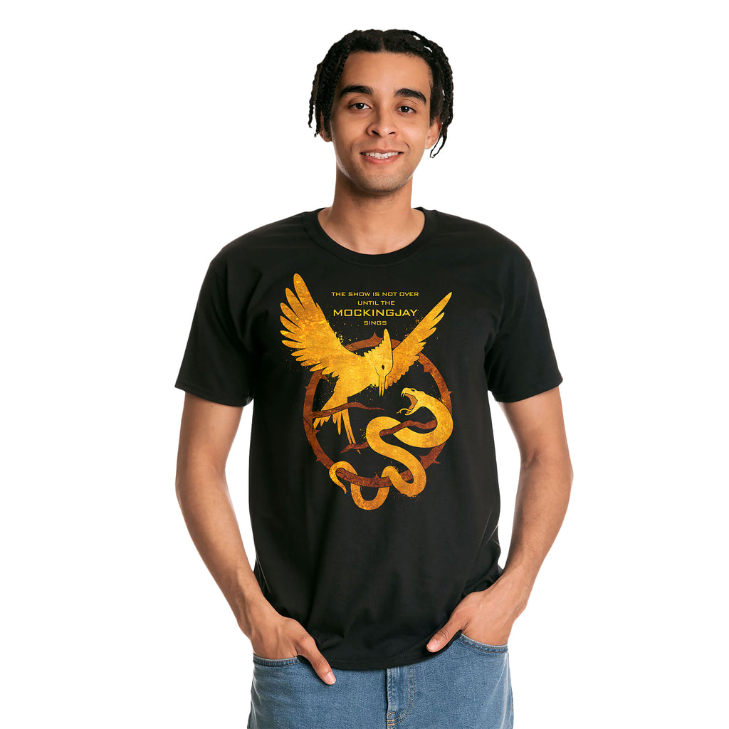 Immagine del prodotto Maglietta di Songbird e Snake per fan di Hunger Games, nero