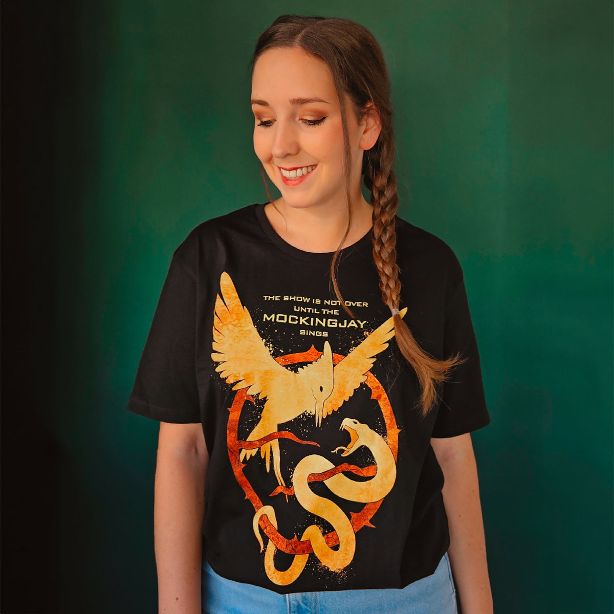 Immagine del prodotto Maglietta di Songbird e Snake per fan di Hunger Games, nero