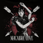Immagine del prodotto Mercoledì - T-shirt d'amore macabro con maniche a farfalla
