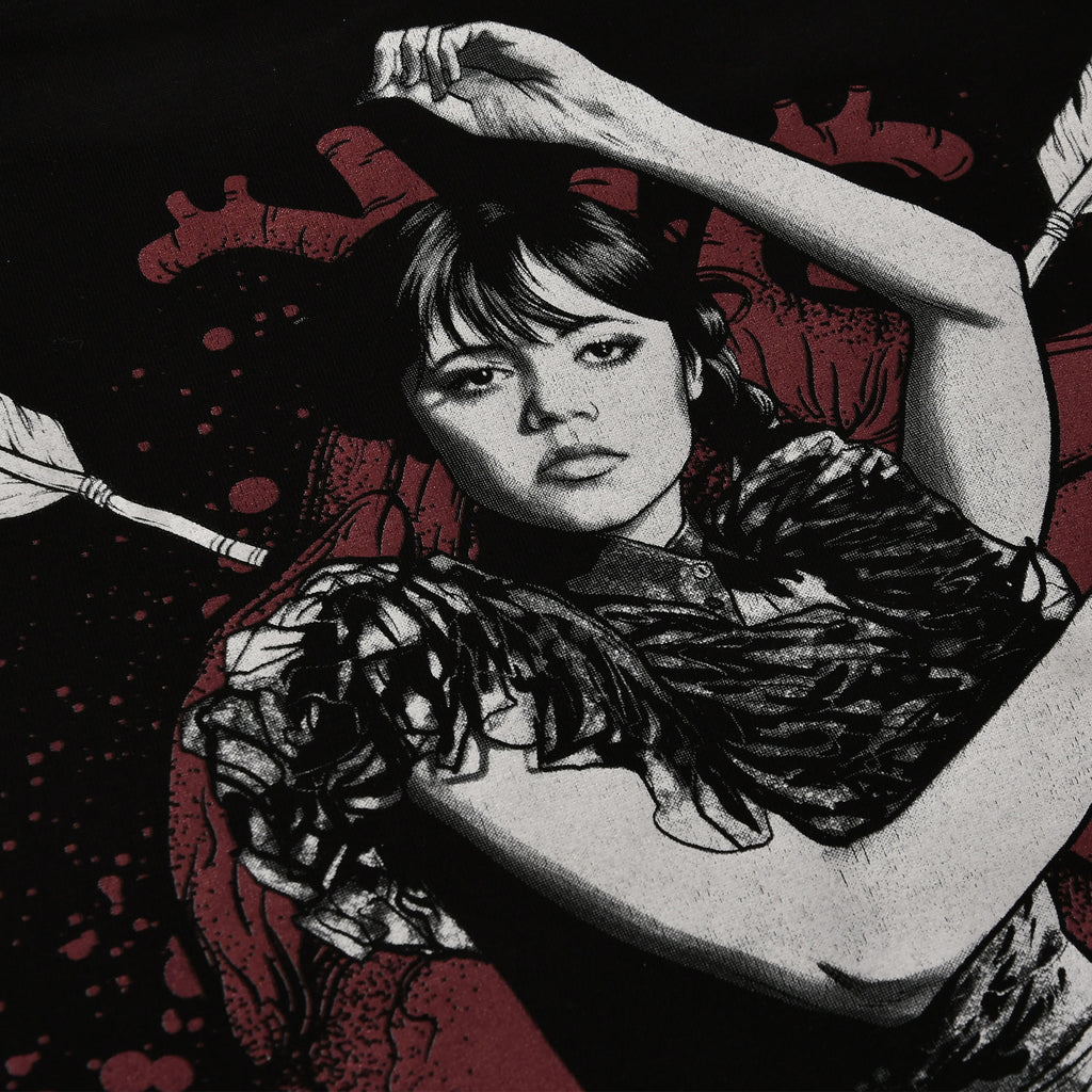 Immagine del prodotto Mercoledì - T-shirt d'amore macabro con maniche a farfalla