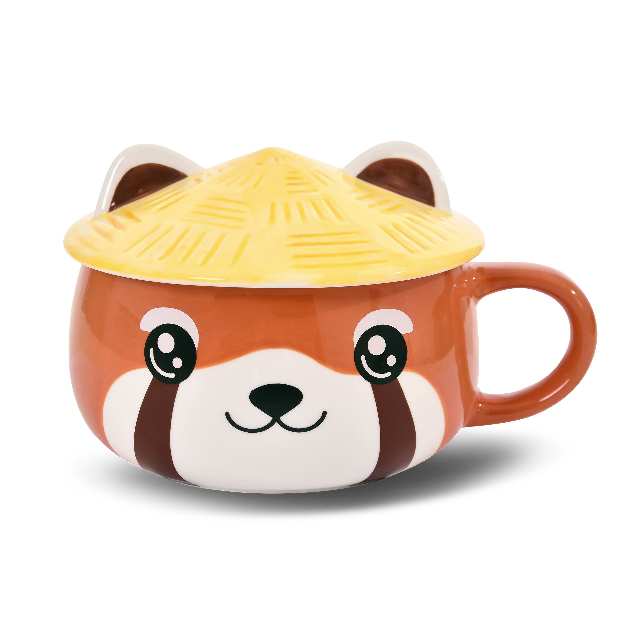 Immagine del prodotto Tazza Kawaii di Panda Rosso con coperchio per fan dell'Anime