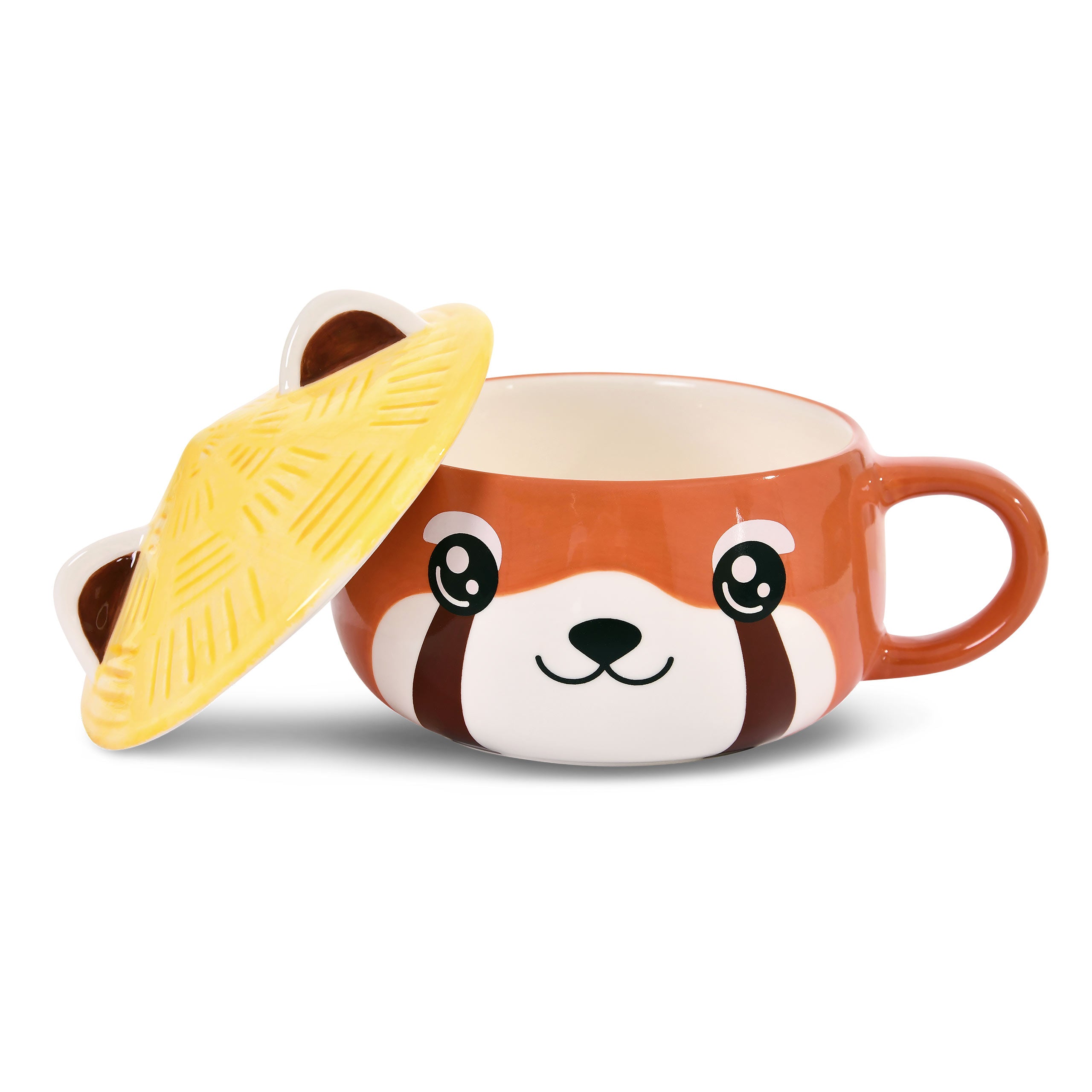 Immagine del prodotto Tazza Kawaii di Panda Rosso con coperchio per fan dell'Anime