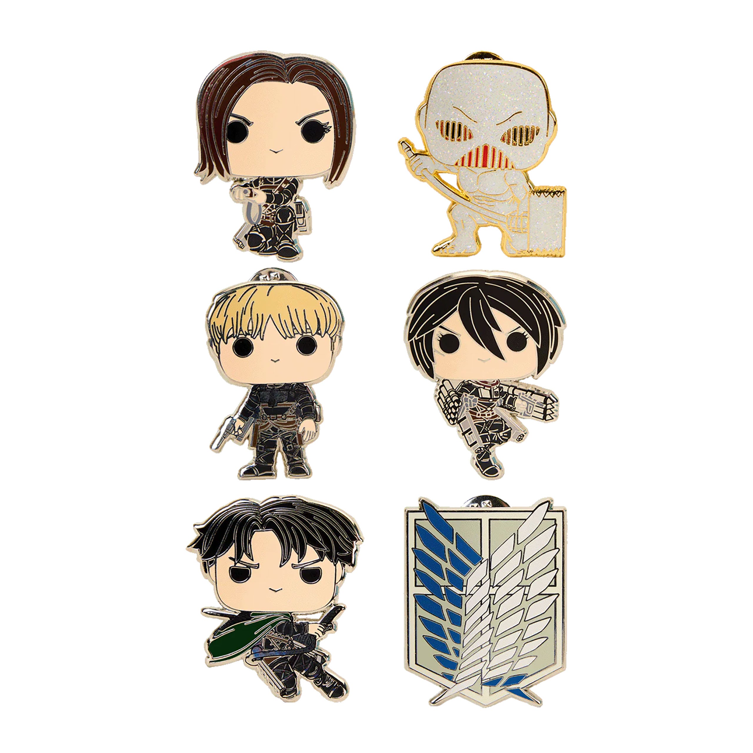 Immagine del prodotto Attack on Titan - Pin Funko Pop personaggi misteriosi