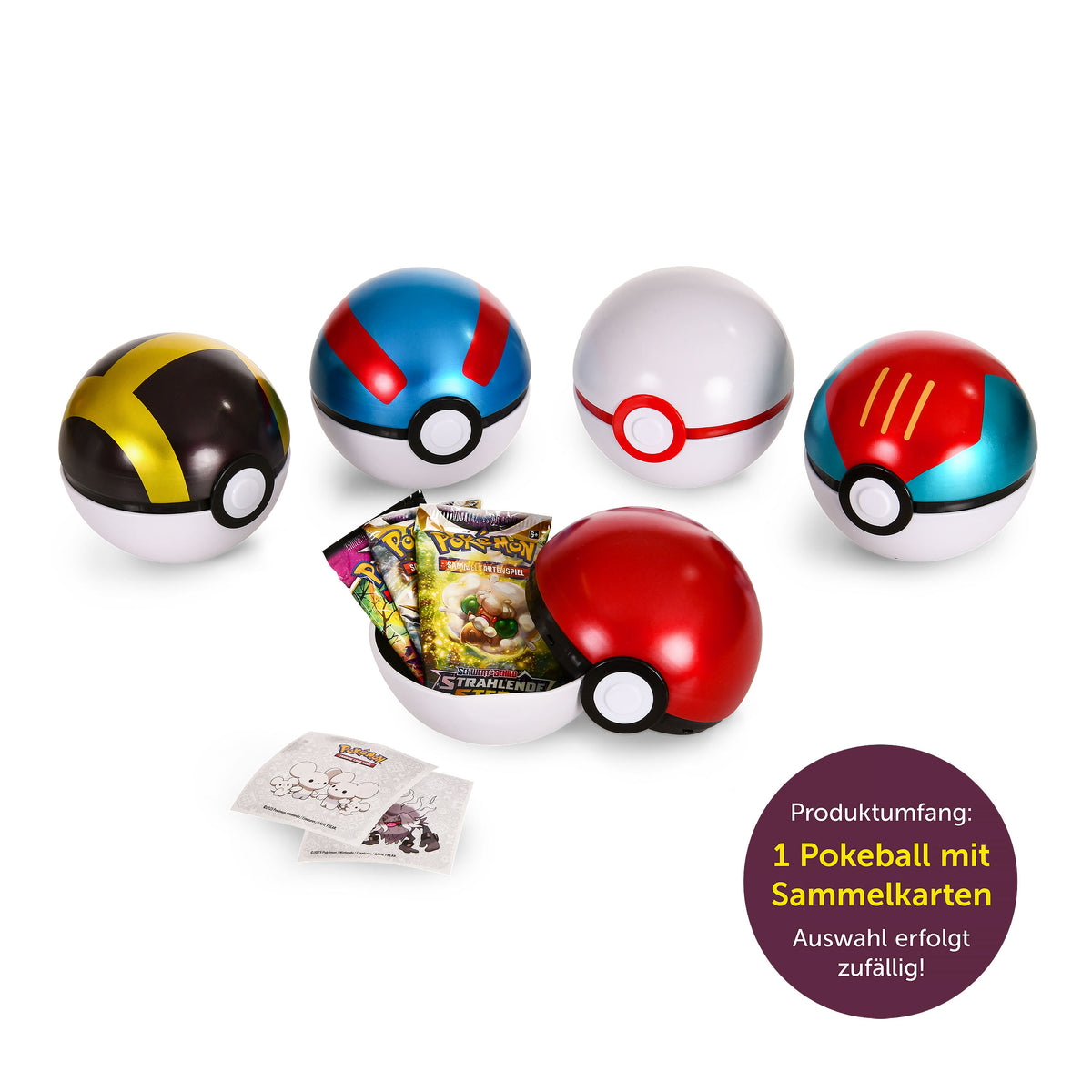 Immagine del prodotto Pokemon - Mystery Pokeball Cards Tin Box