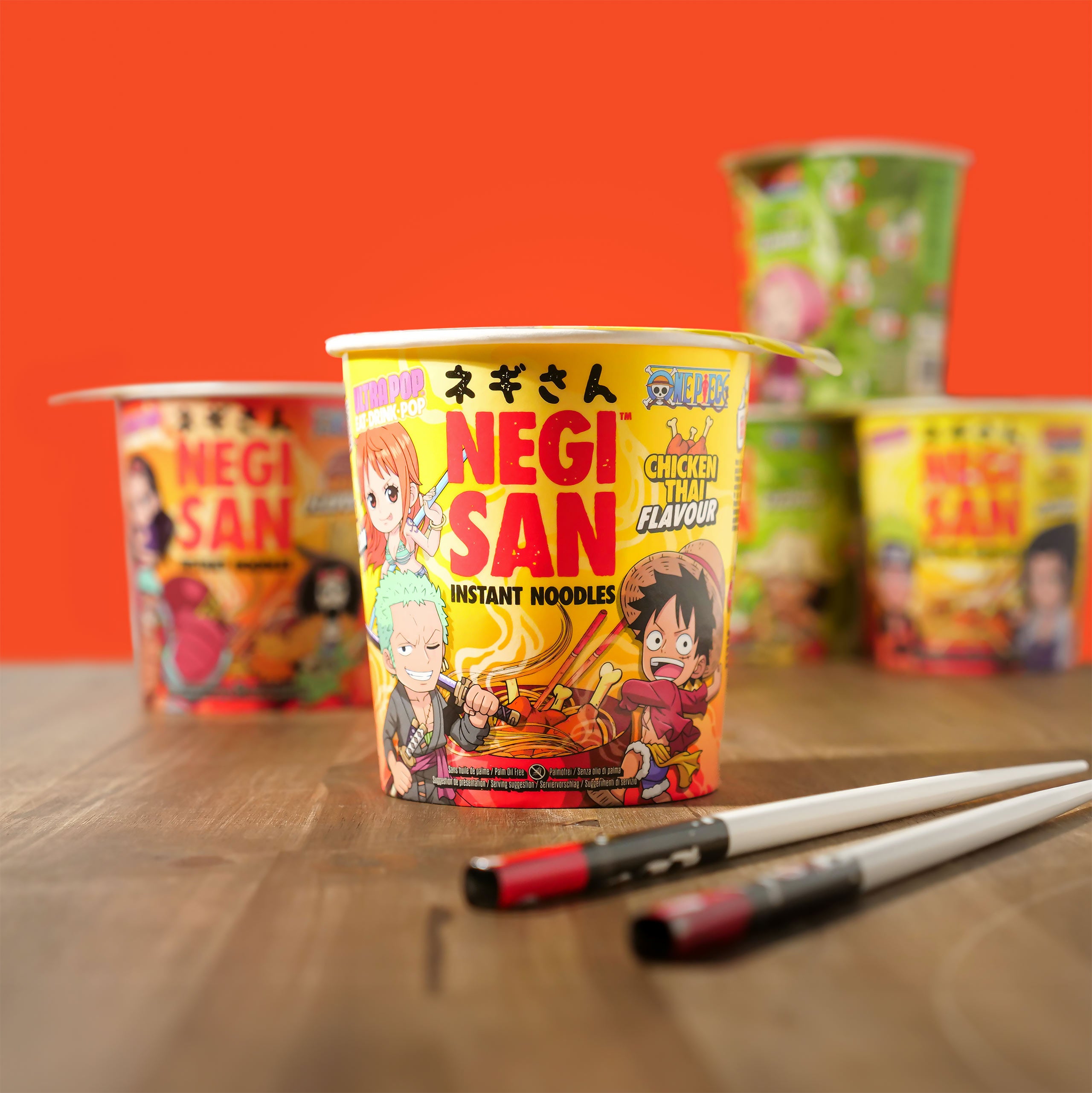 Immagine del prodotto One Piece Ramen - Luffy, Zoro e Nami Pollo Thai Istantaneo