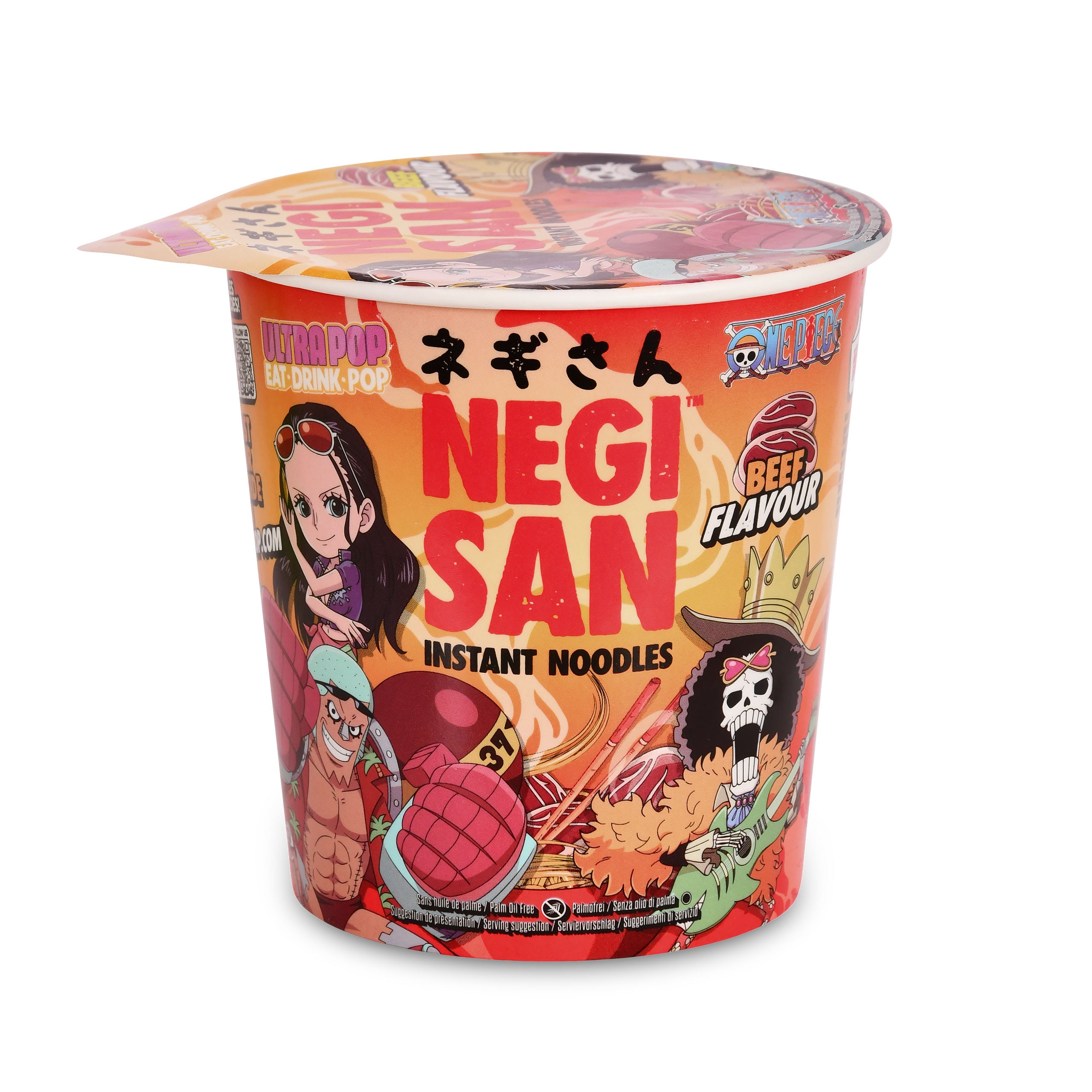 Immagine del prodotto One Piece Ramen - Robin, Franky e Brook Beef Instant-Noodles