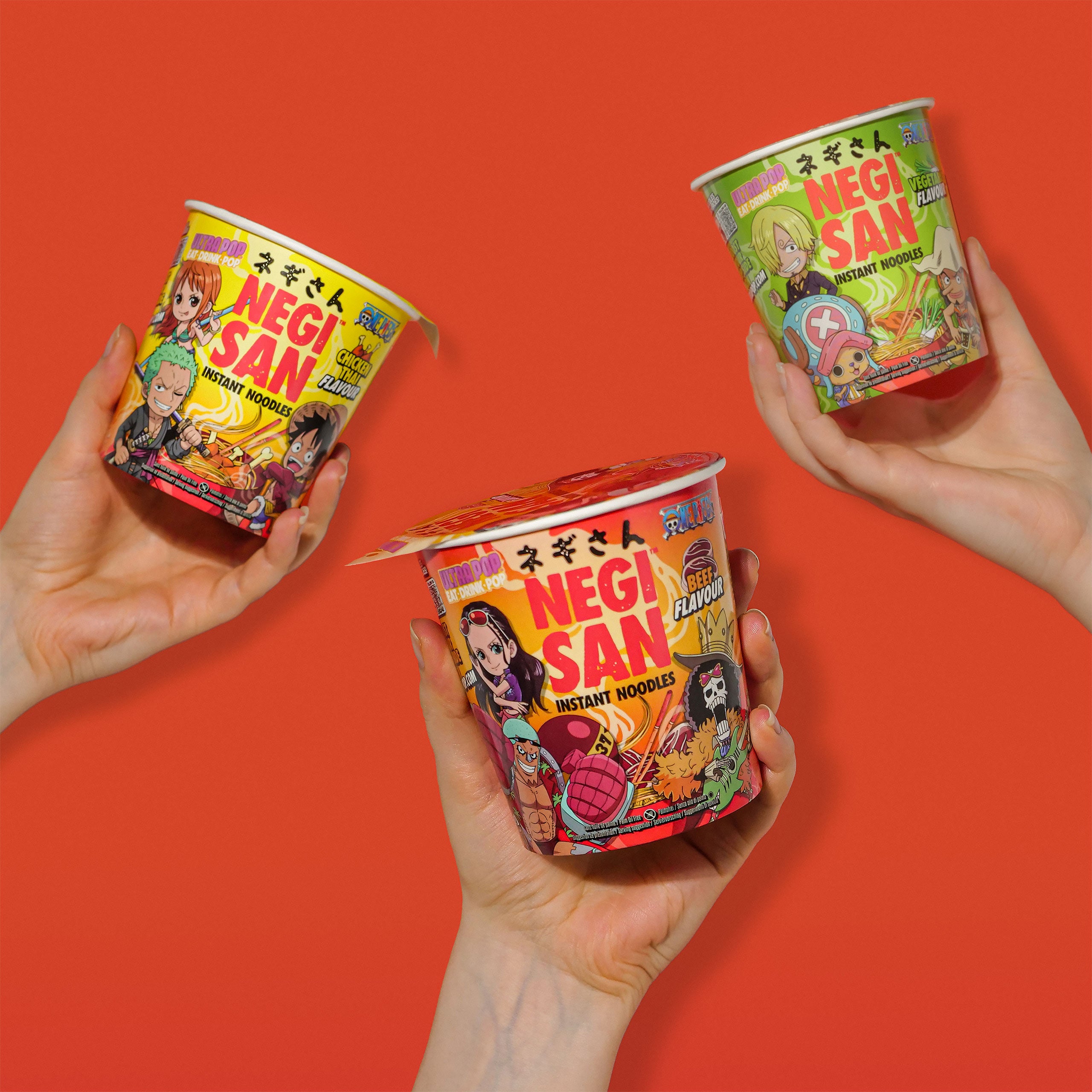 Immagine del prodotto One Piece Ramen - Robin, Franky e Brook Beef Instant-Noodles
