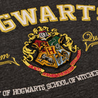 Immagine del prodotto Harry Potter - T-shirt premium grigia con lo stemma di Hogwarts