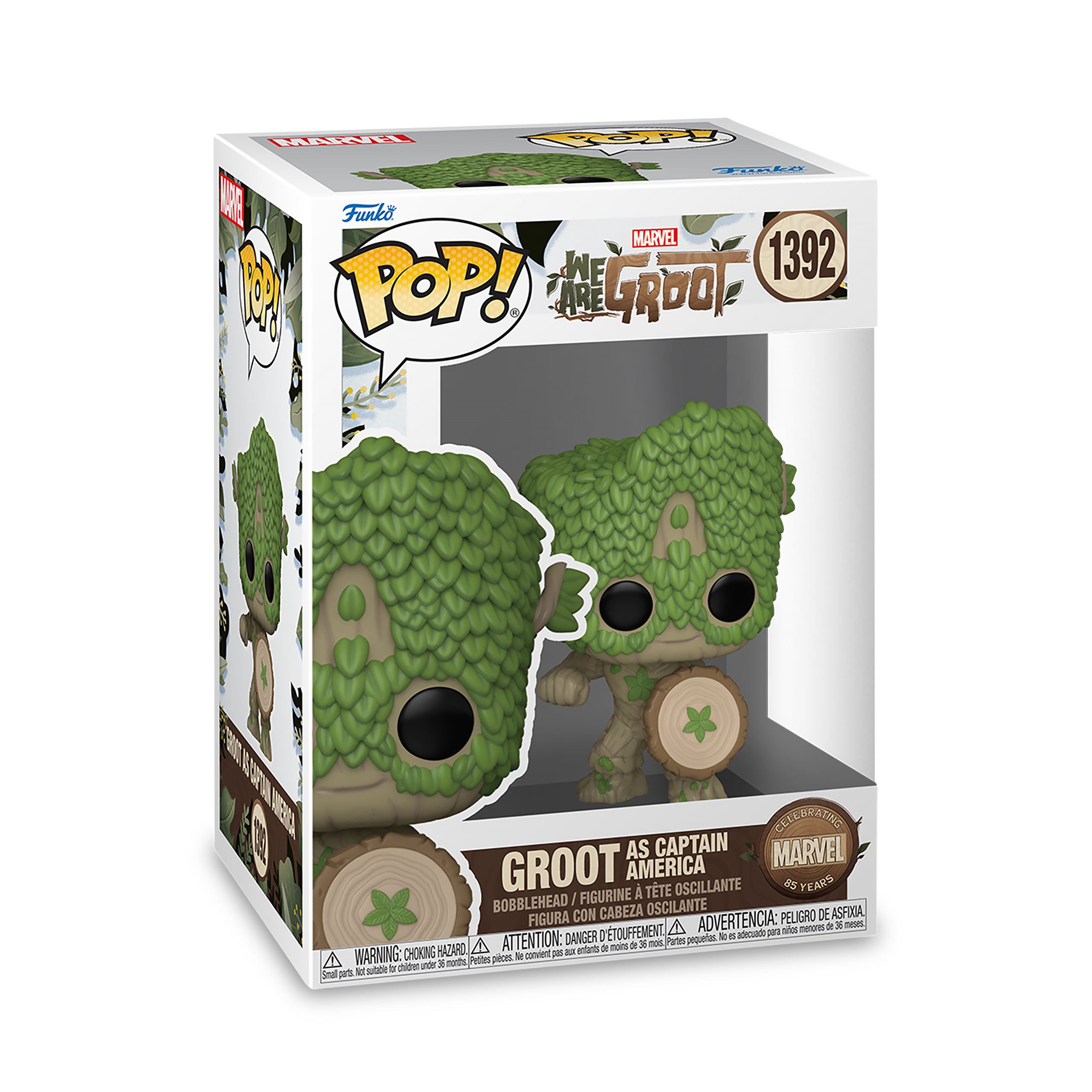 Immagine del prodotto Marvel - Siamo Groot Capitan America Funko Pop Figura a Testa Oscillante
