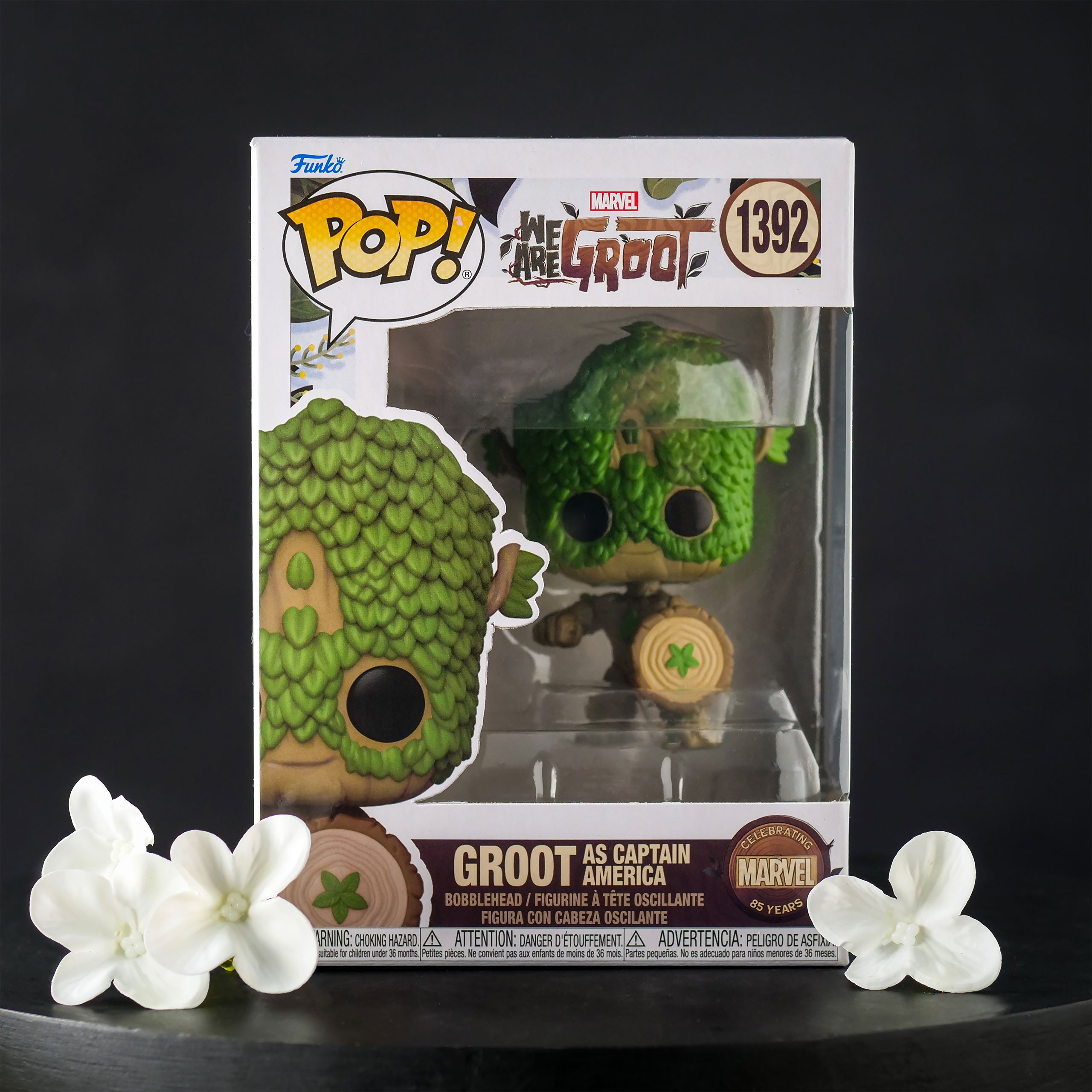 Immagine del prodotto Marvel - Siamo Groot Capitan America Funko Pop Figura a Testa Oscillante