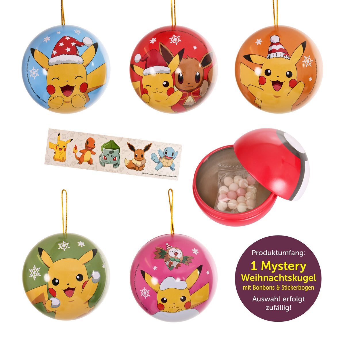 Immagine del prodotto Pokemon - Palla di Natale Misteriosa