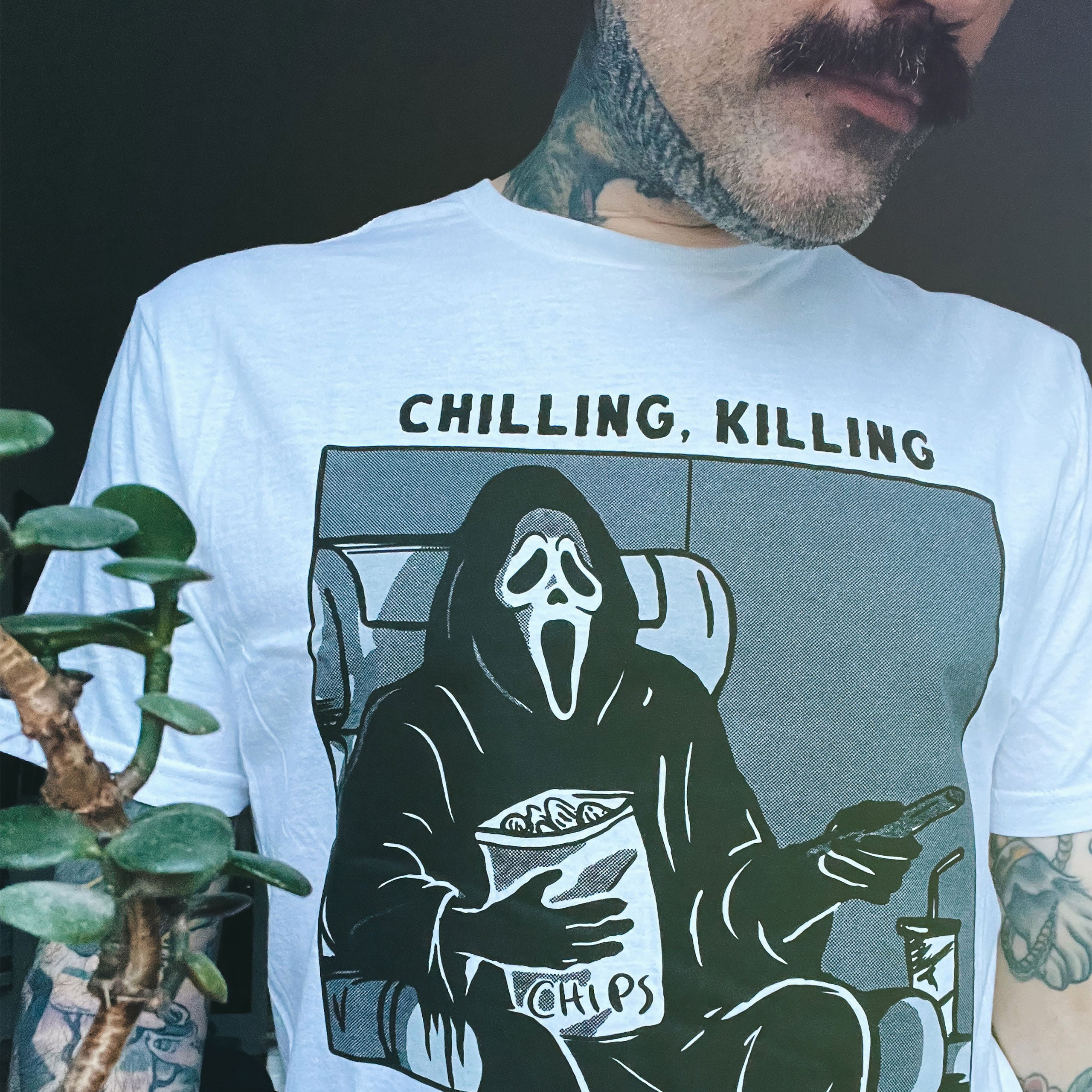 Immagine del prodotto Ghost Face - Maglietta bianca Chilling, Killing
