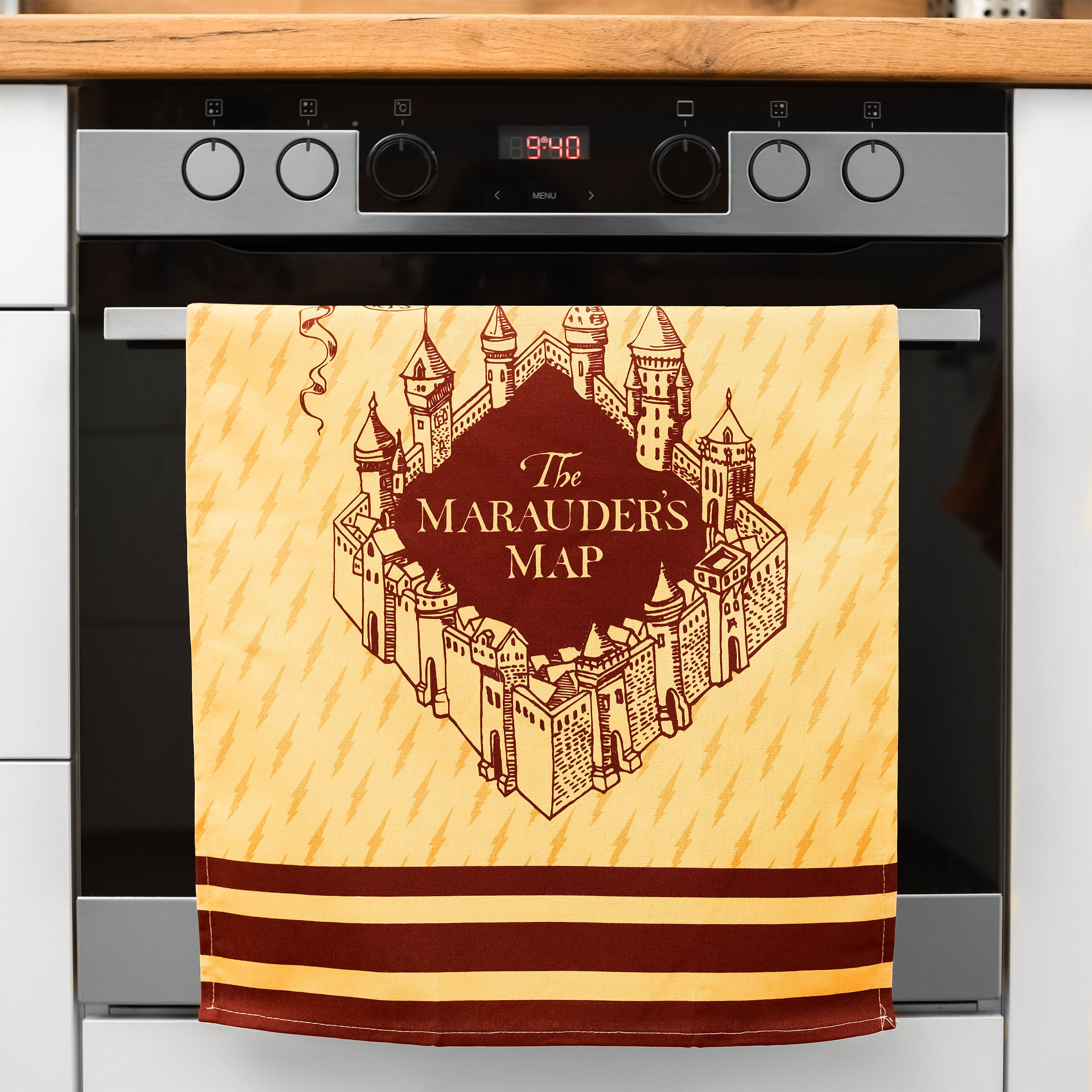 Immagine del prodotto Set di strofinacci Hogwarts e Mappa del Malandrino - Harry Potter