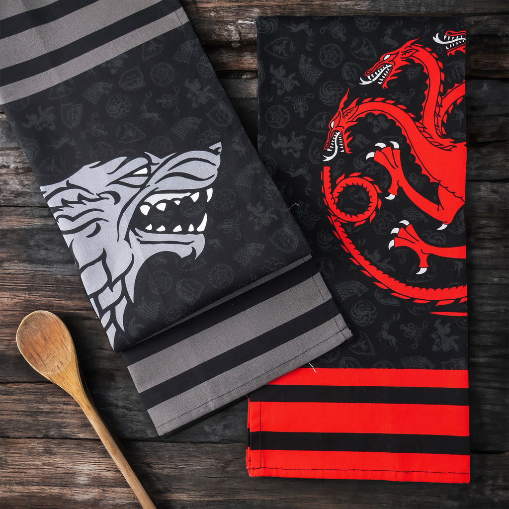 Immagine del prodotto Set di strofinacci Stark e Targaryen - Game of Thrones