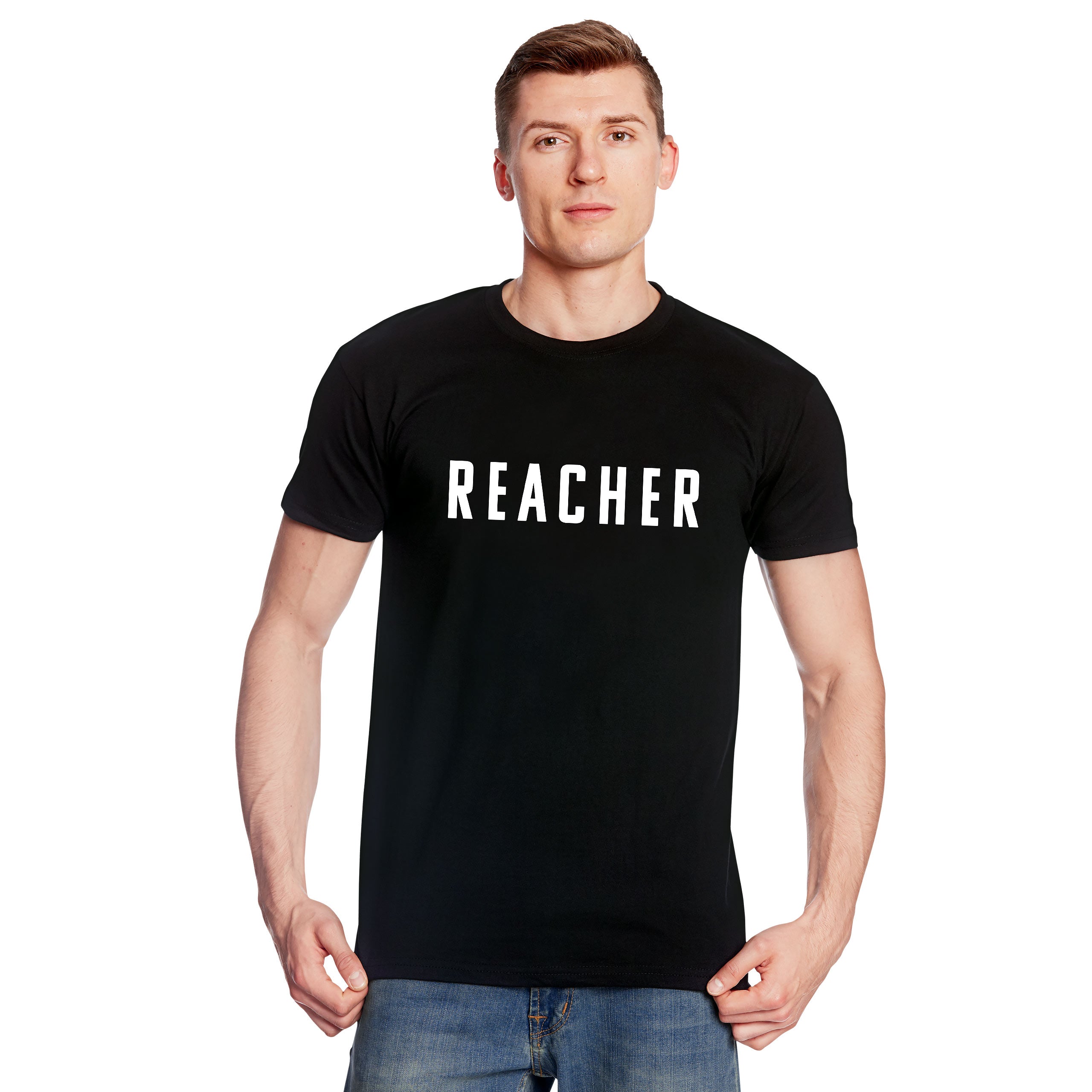 Immagine del prodotto T-shirt con logo per fan di Jack Reacher nera