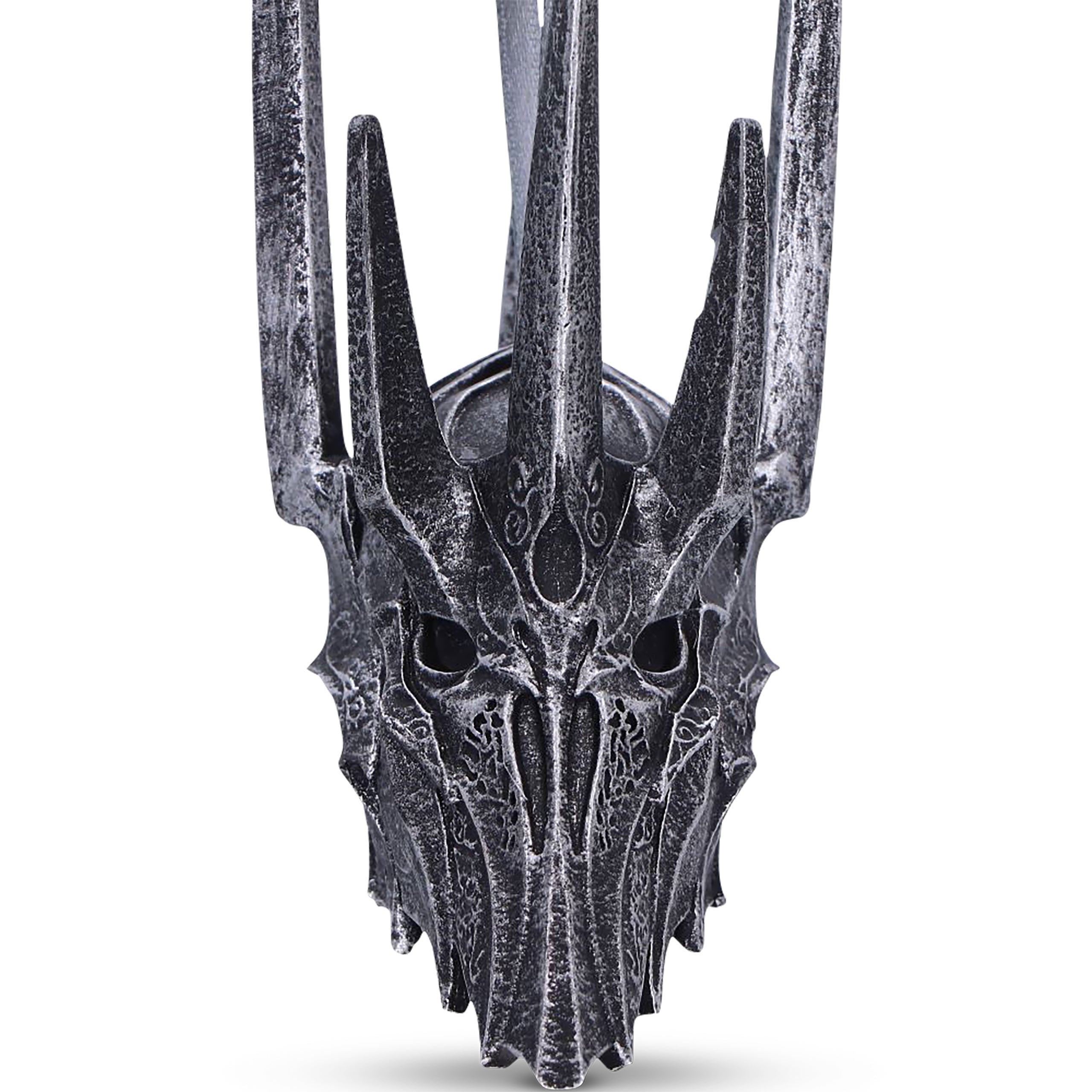 Immagine del prodotto Ornamento per albero di Natale con elmo di Sauron - Il Signore degli Anelli