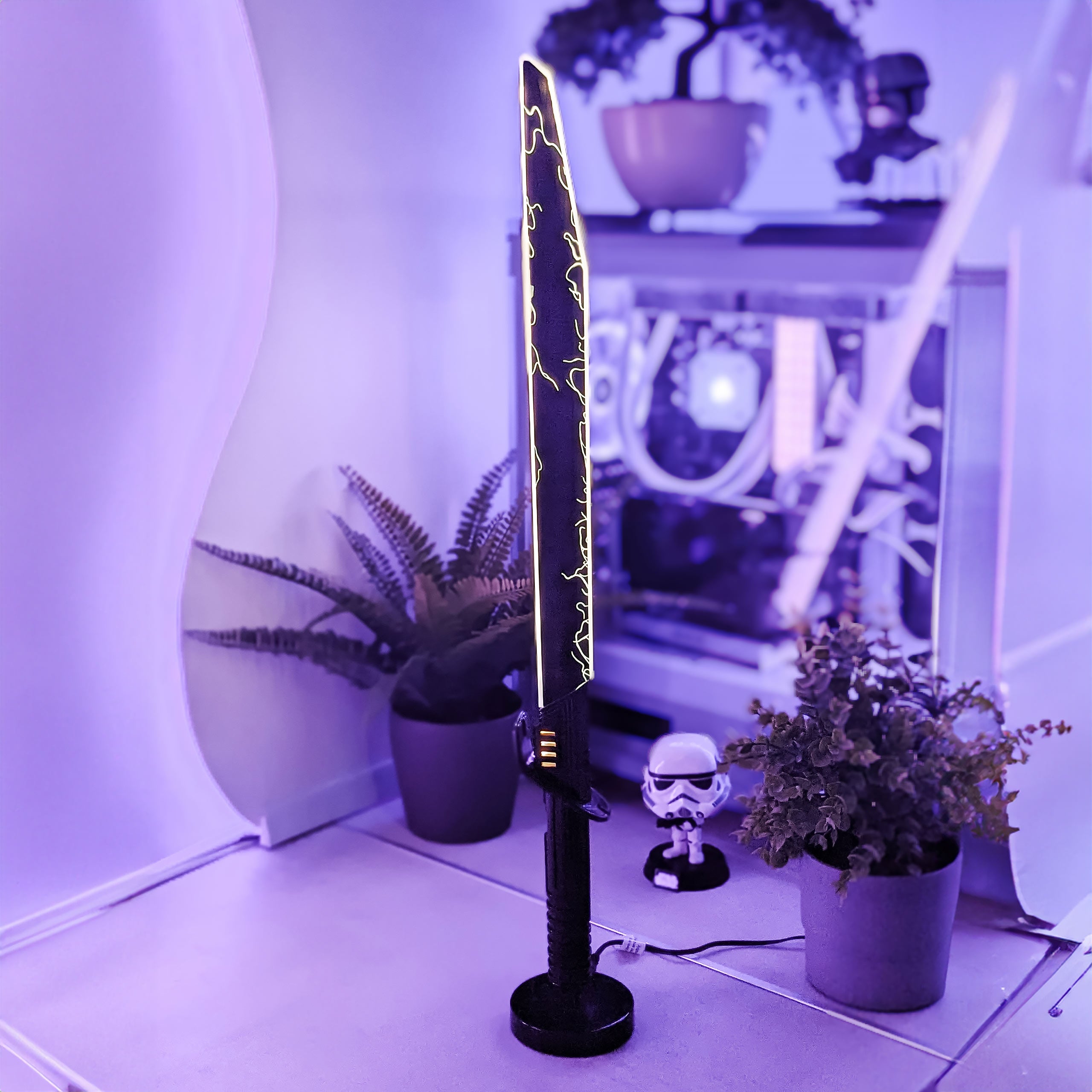 Immagine del prodotto Lampada da tavolo spada laser Darksaber Mandalorian - Star Wars