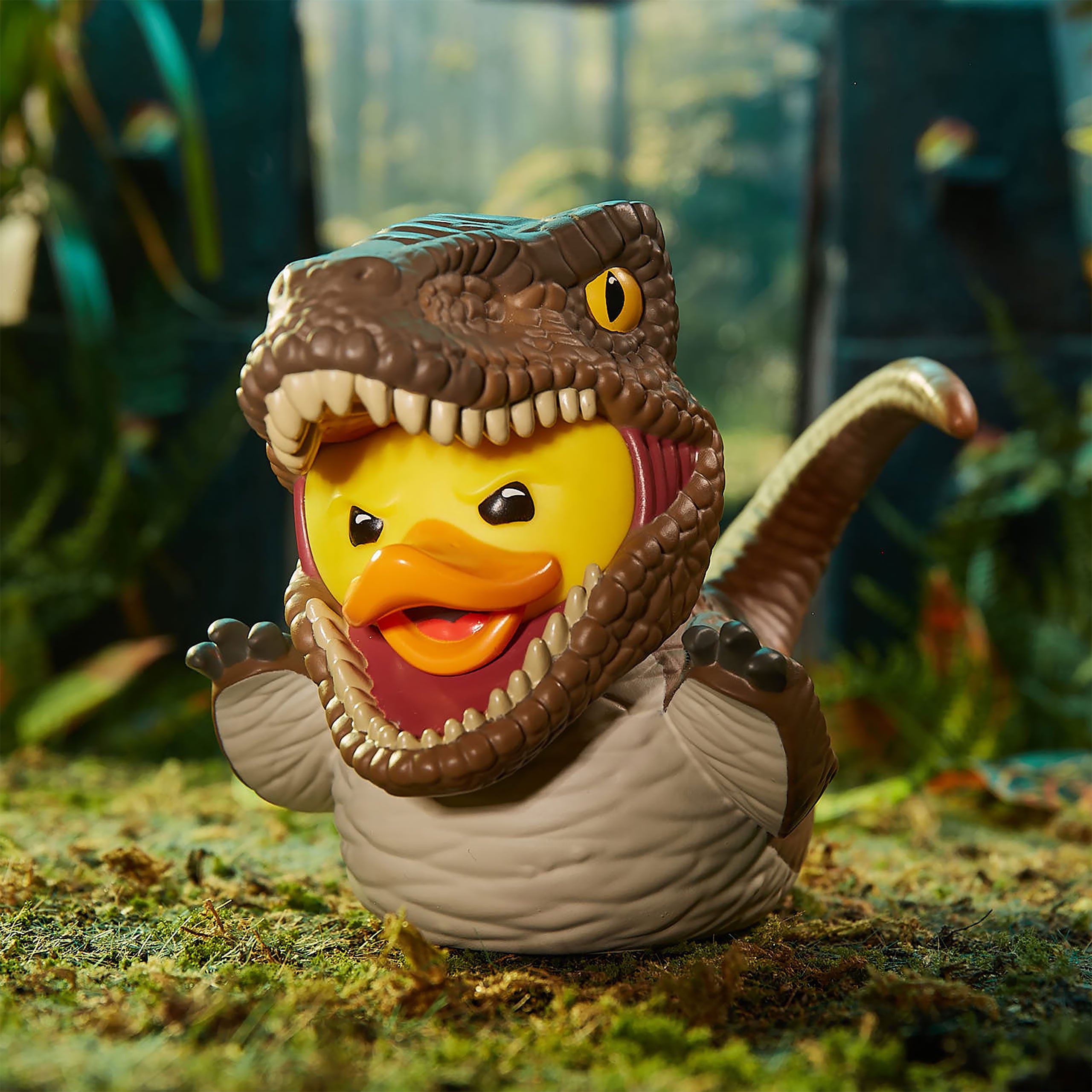 Immagine del prodotto Anatra da collezione Velociraptor TUBBZ - Jurassic Park