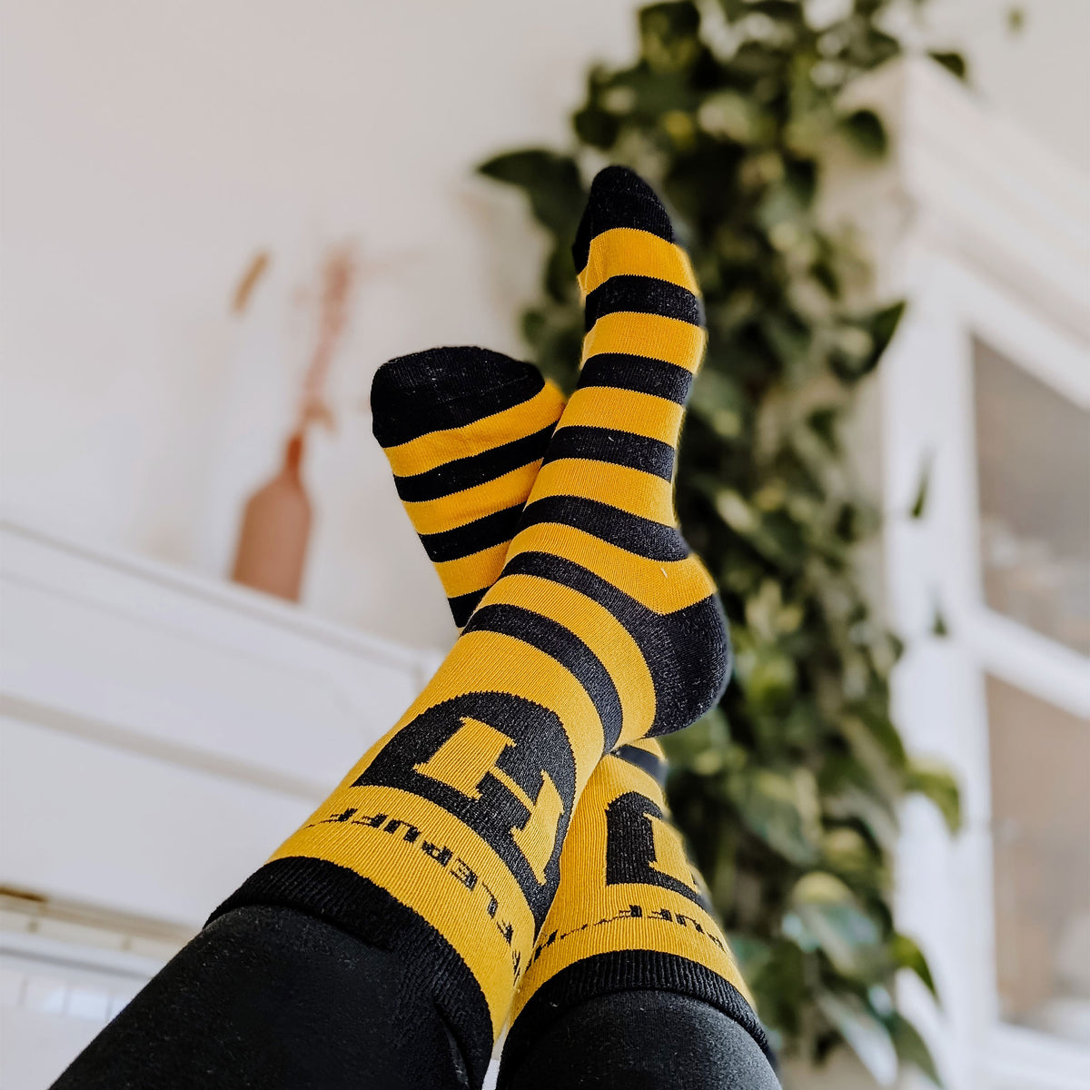 Immagine del prodotto Harry Potter - Calze con logo Hufflepuff giallo-nero