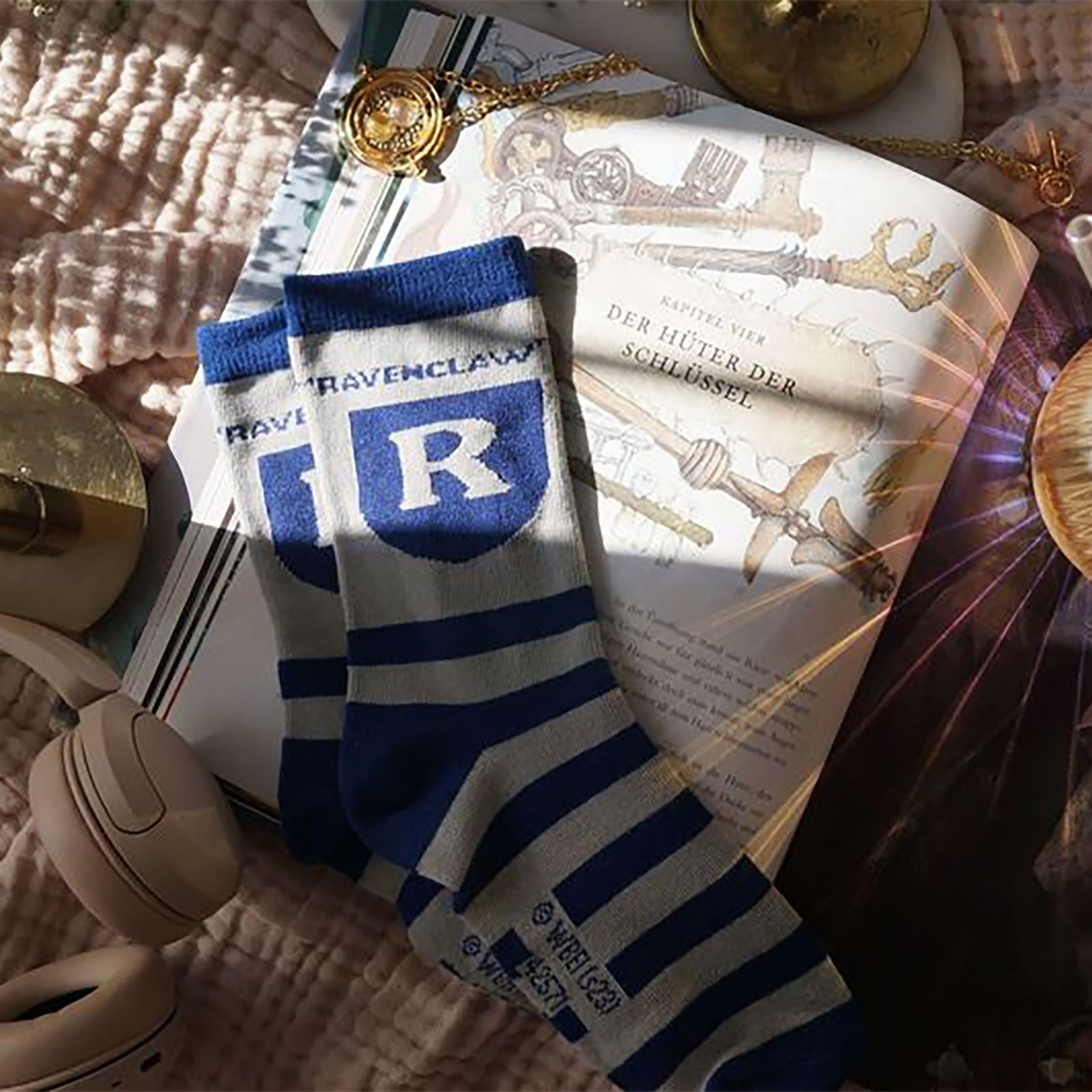 Immagine del prodotto Harry Potter - Calzini con logo Ravenclaw blu-grigio