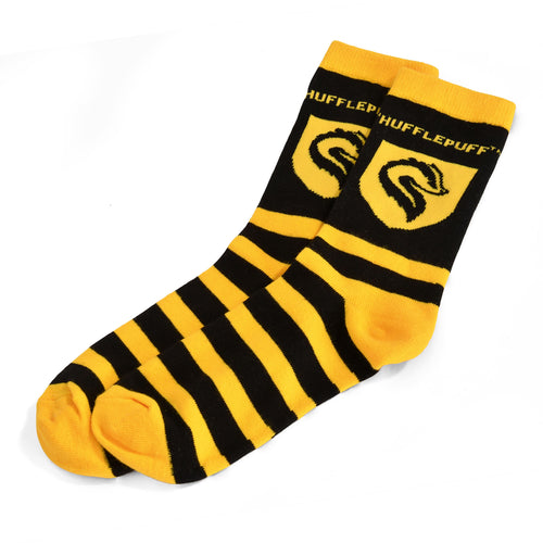 Immagine del prodotto Harry Potter - Calzini giallo-nero con stemma di Hufflepuff