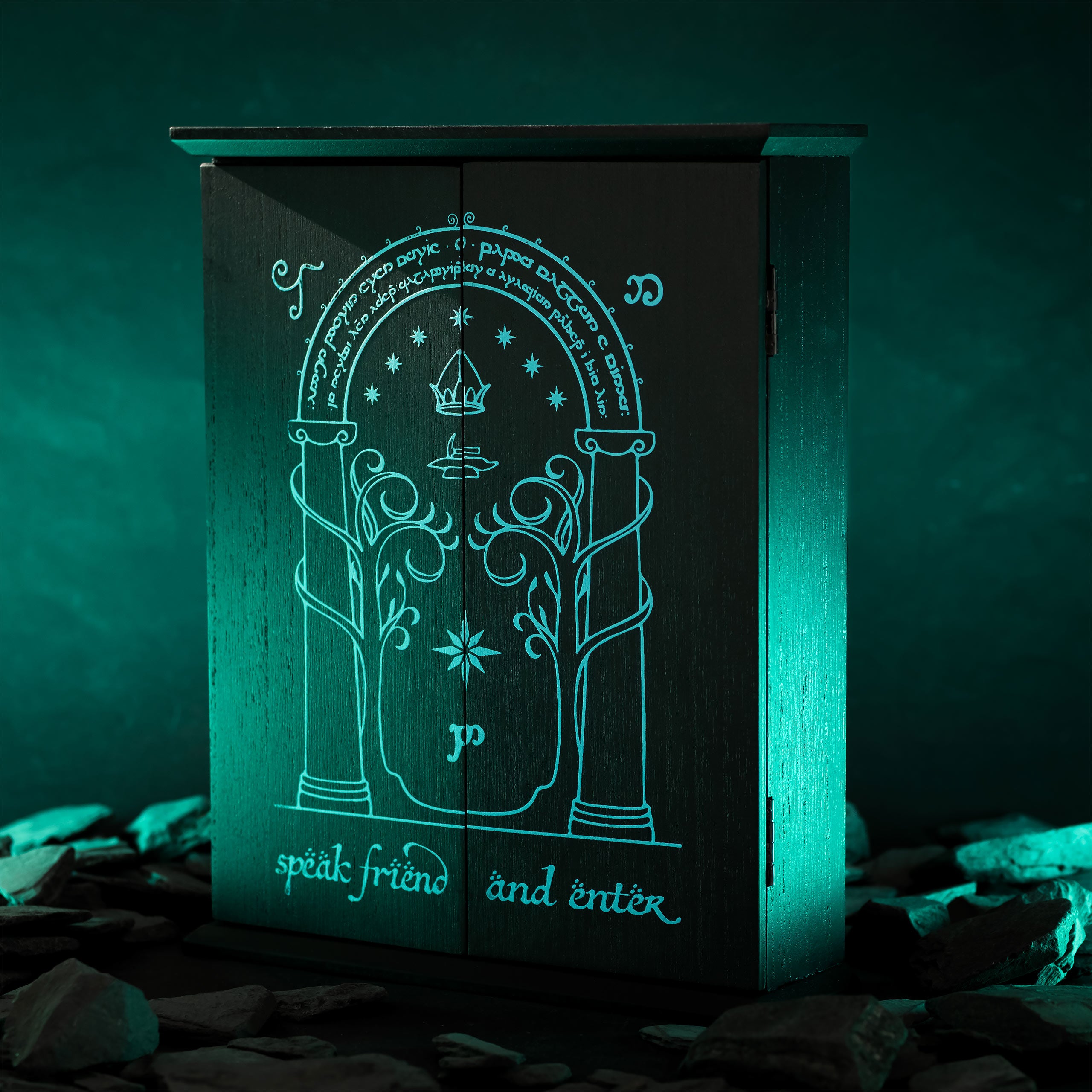 Immagine del prodotto Il Signore degli Anelli - Scatola Portachiavi Le Porte di Durin con Effetto Glow in the Dark