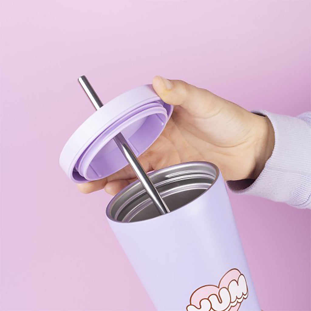 Immagine del prodotto Pusheen - Goditi ogni giorno bicchiere con cannuccia