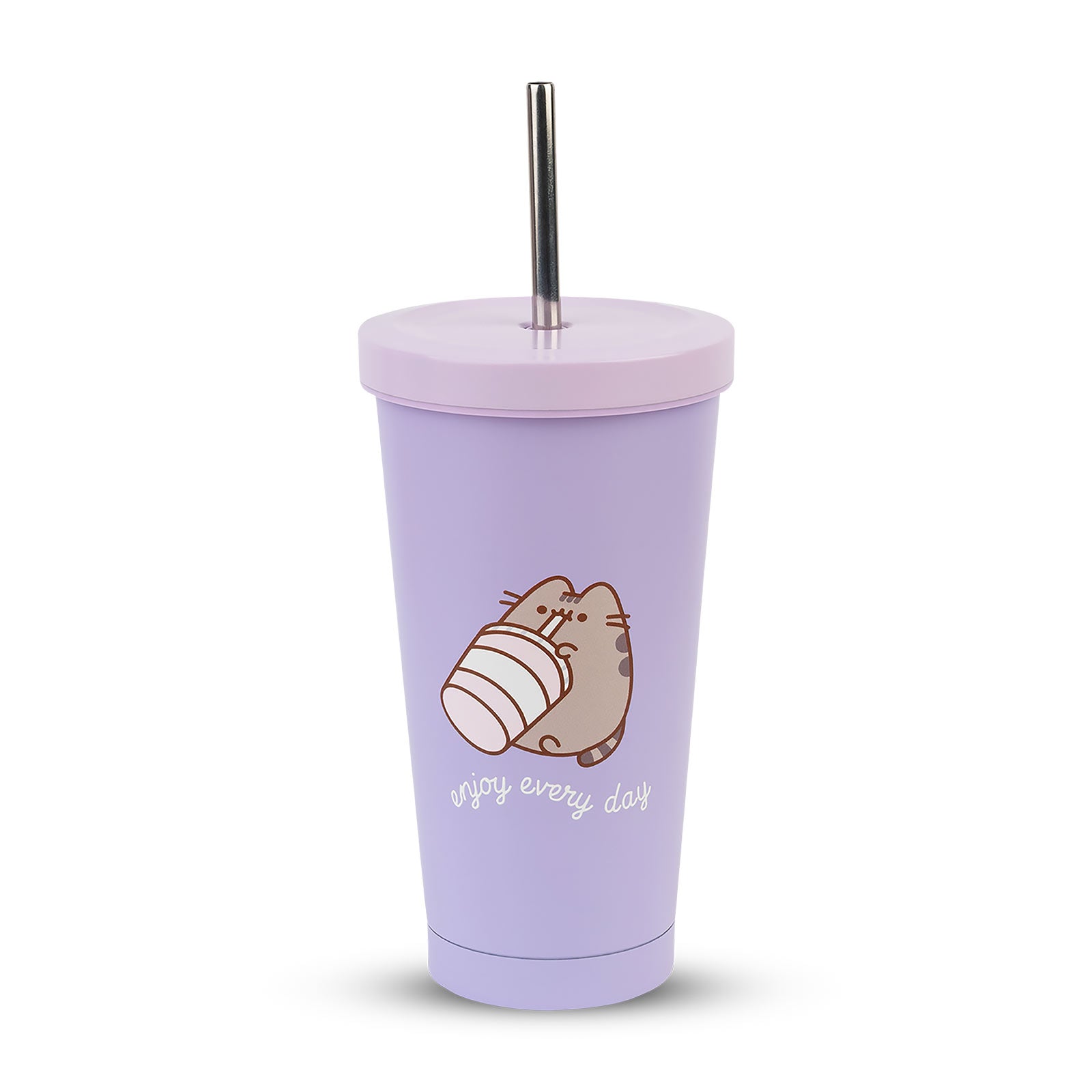 Immagine del prodotto Pusheen - Goditi ogni giorno bicchiere con cannuccia