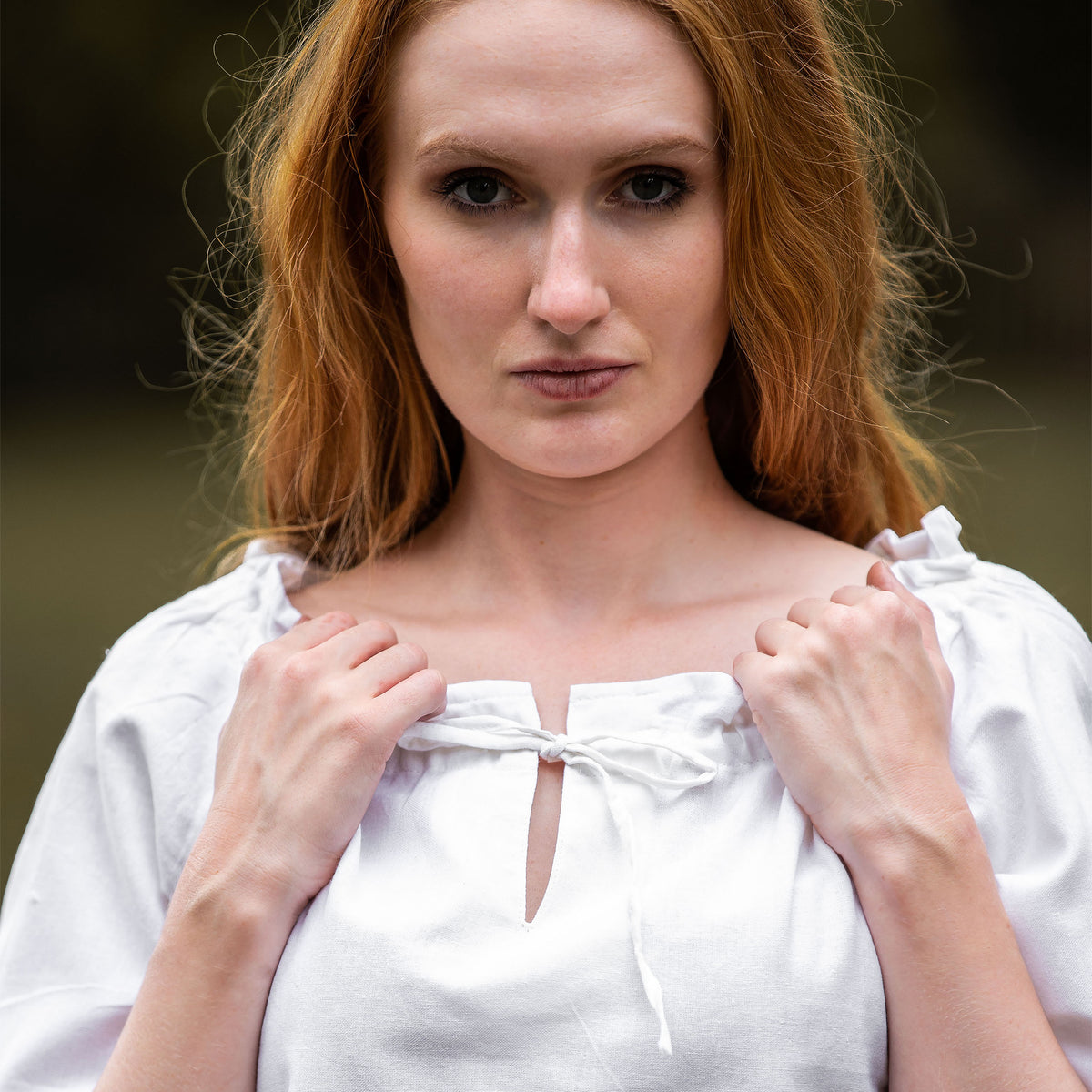 Immagine del prodotto Blusa medievale a maniche corte Vera bianca