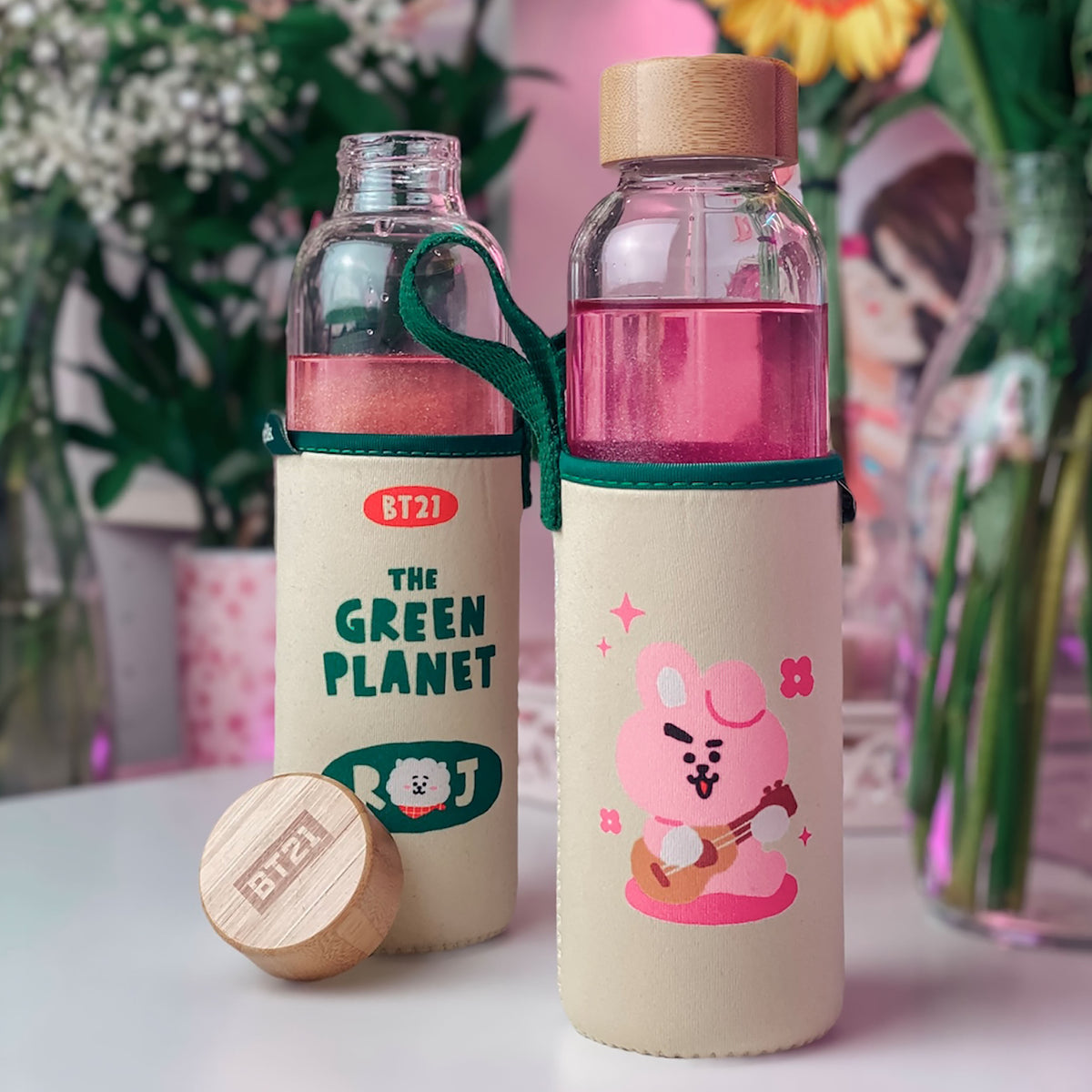 Immagine del prodotto Line Friends - BT21 Green Planet RJ Bottiglia d'acqua