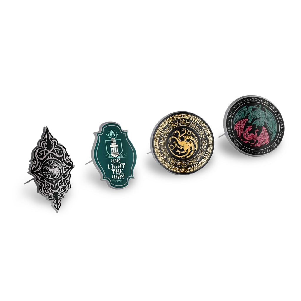 Immagine del prodotto Casa del Drago - Set di 4 spille simbolo