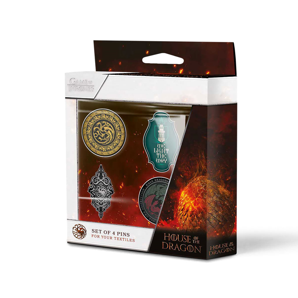 Immagine del prodotto Casa del Drago - Set di 4 spille simbolo
