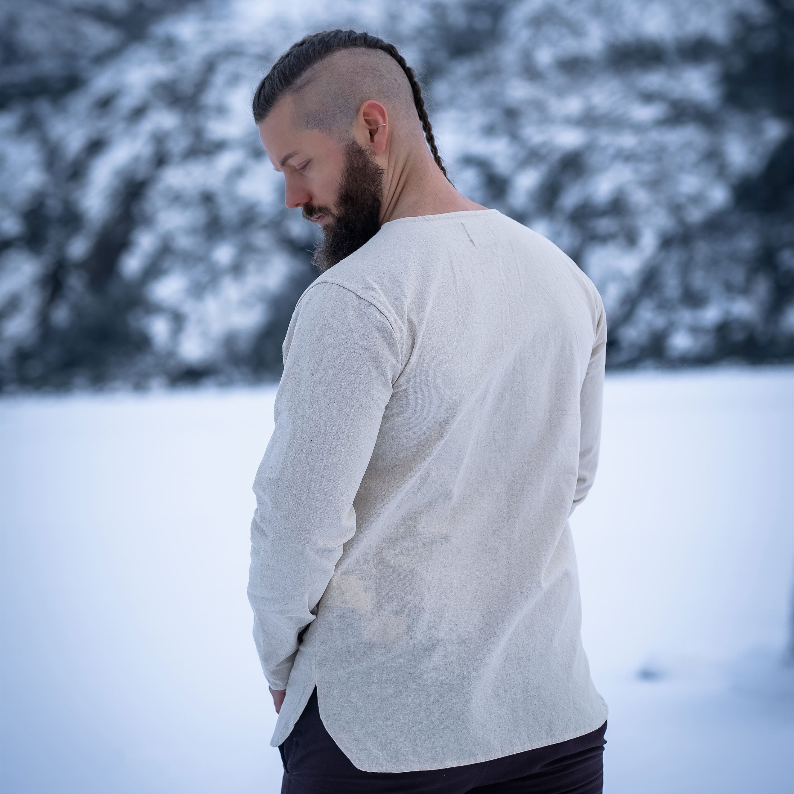 Immagine del prodotto Camicia medievale con bordo naturale