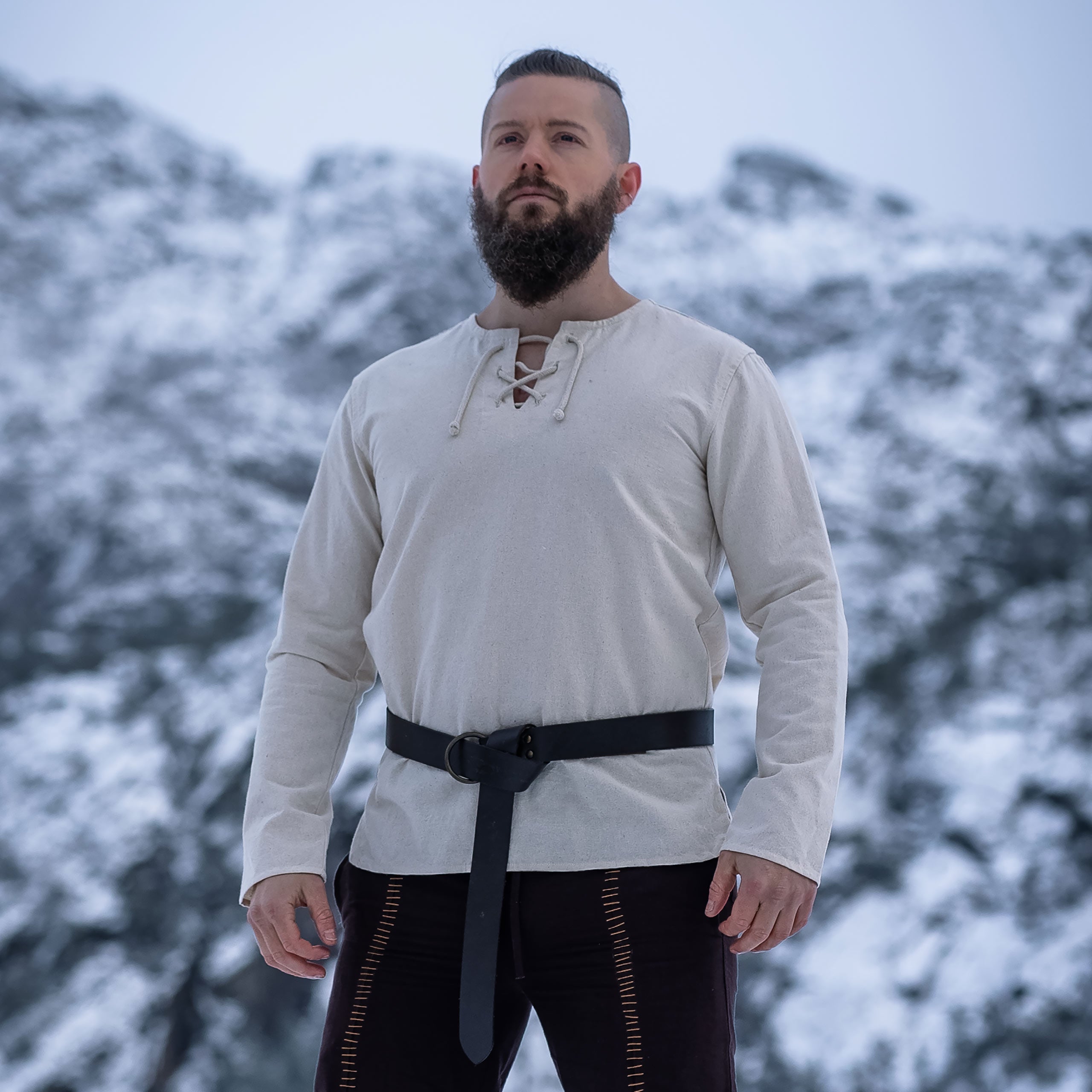 Immagine del prodotto Camicia medievale con lacci naturale