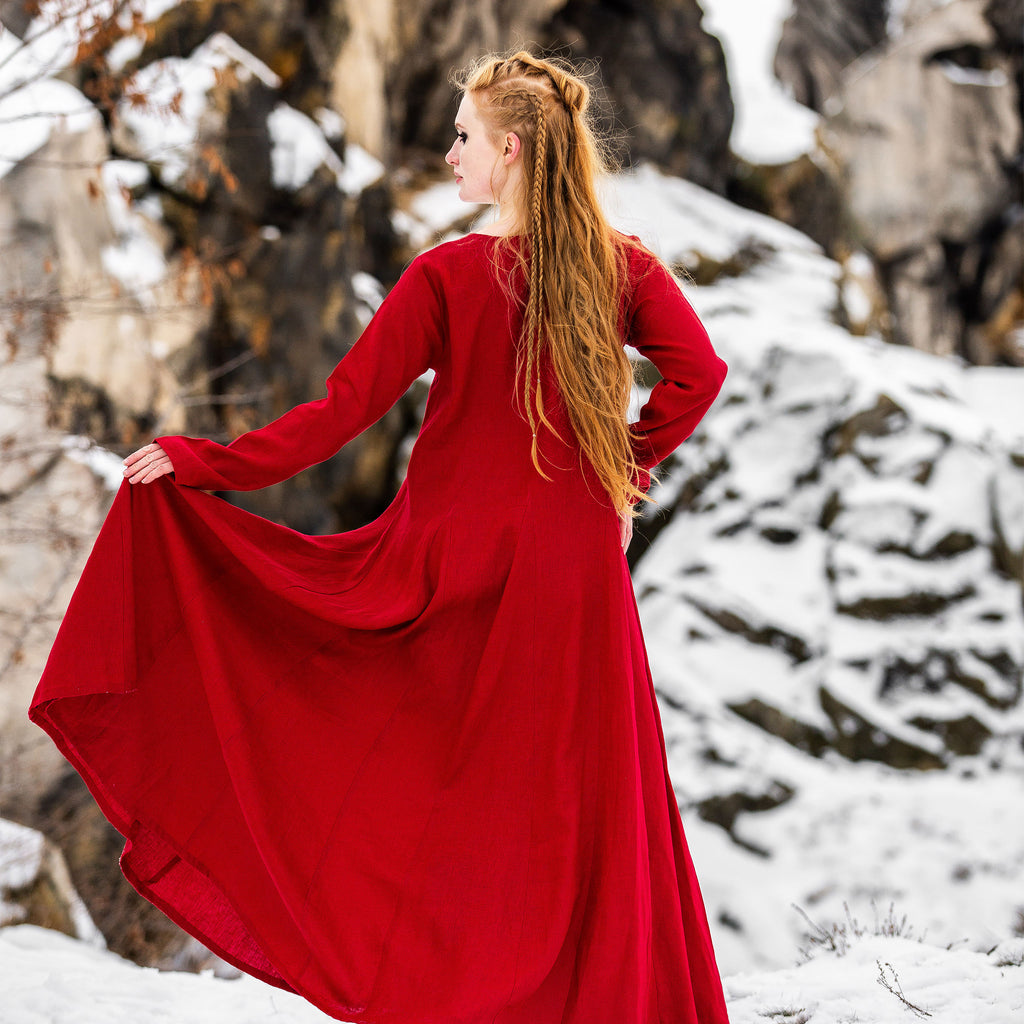 Product image Medieval Dress Linen Red