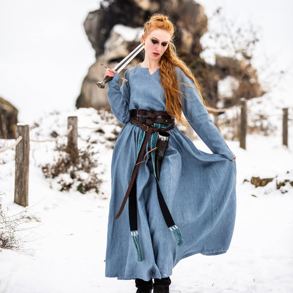 Product image Medieval Dress Linen Blue