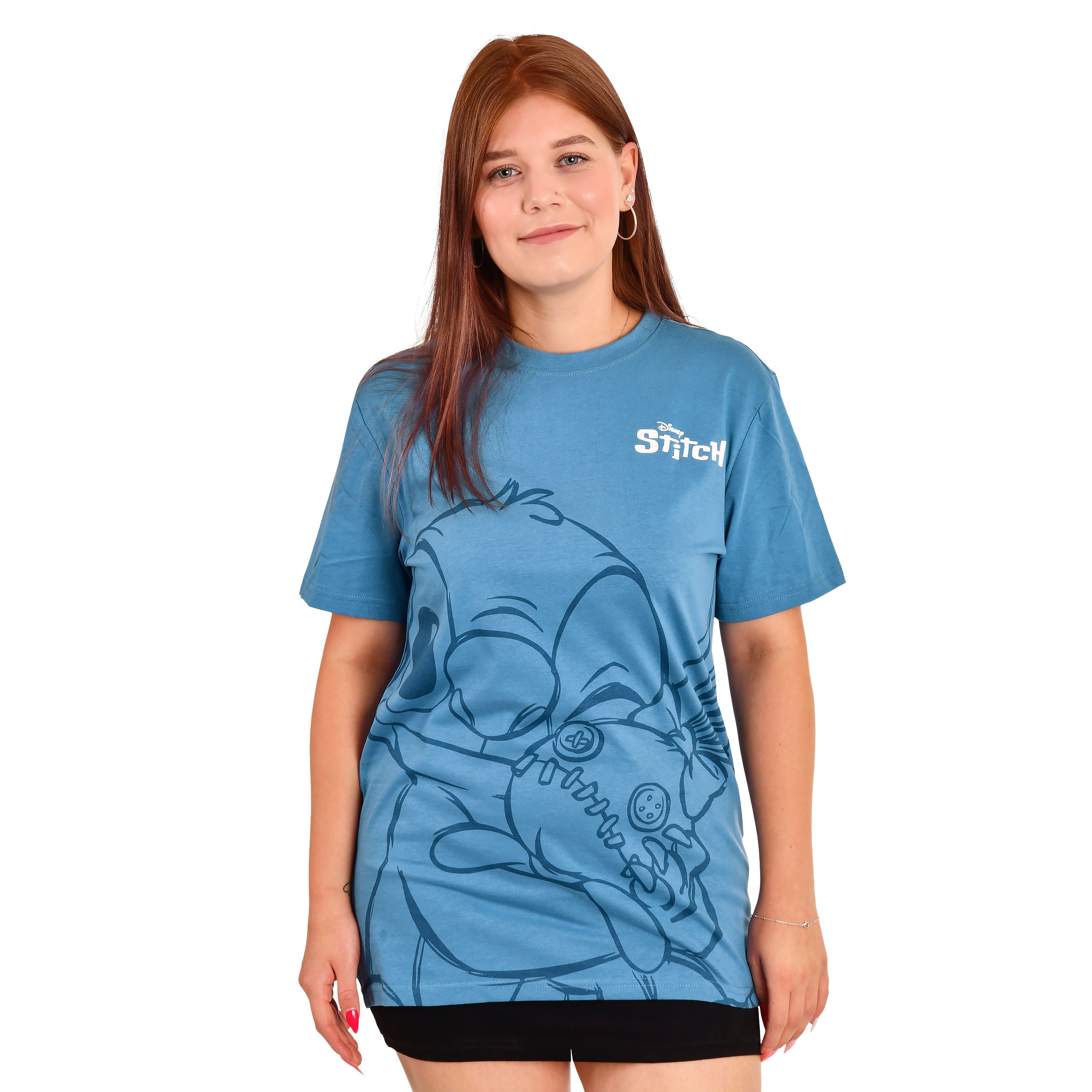 Immagine del prodotto Lilo & Stitch - Maglietta Stitch abbracciante blu