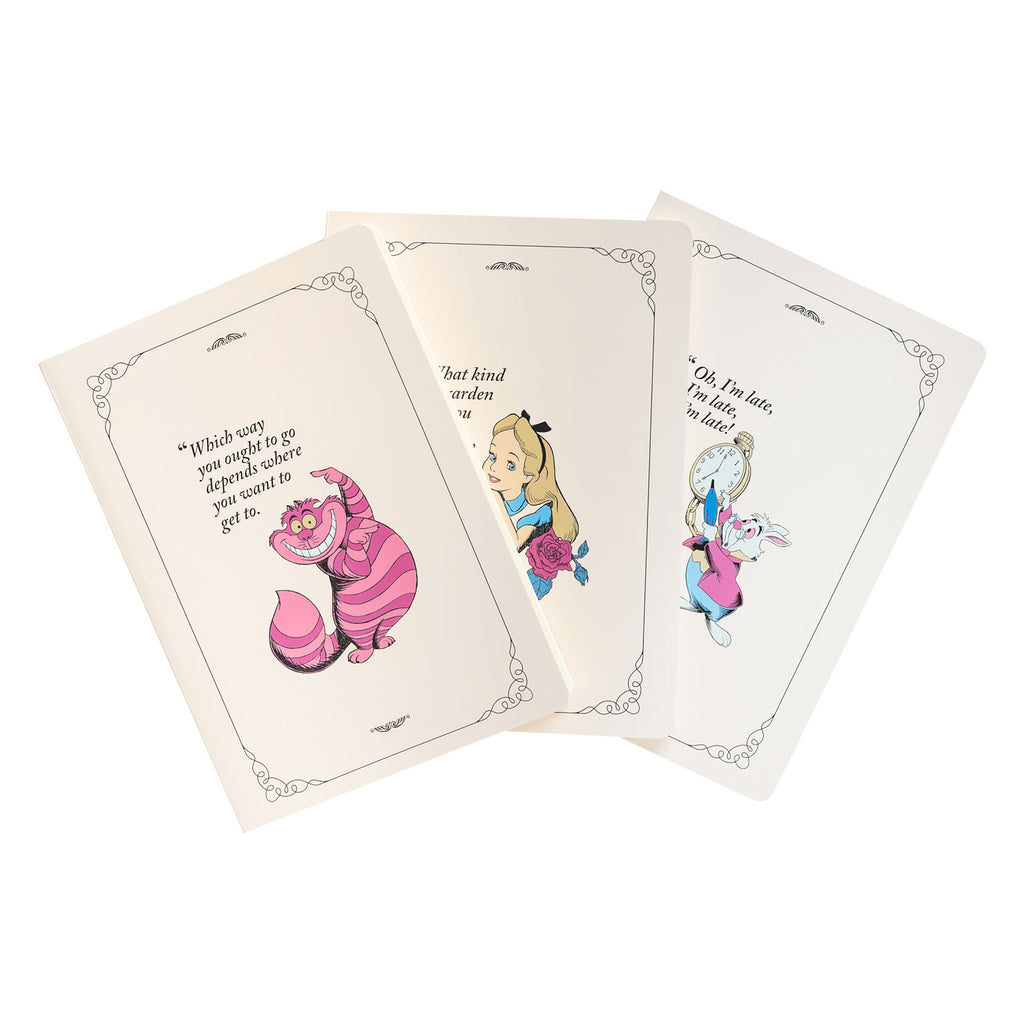 Immagine del prodotto Alice nel Paese delle Meraviglie - Set di 3 quaderni