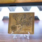 Immagine del prodotto Il Signore degli Anelli - Replica della mappa della Terra di Mezzo con display di presentazione