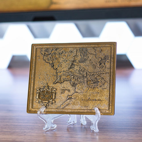 Immagine del prodotto Il Signore degli Anelli - Replica della mappa della Terra di Mezzo con display di presentazione