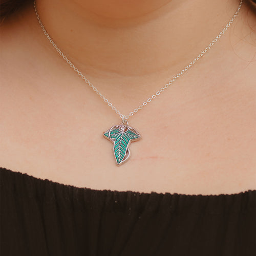 Immagine del prodotto Collana con spilla a foglia - Il signore degli anelli
