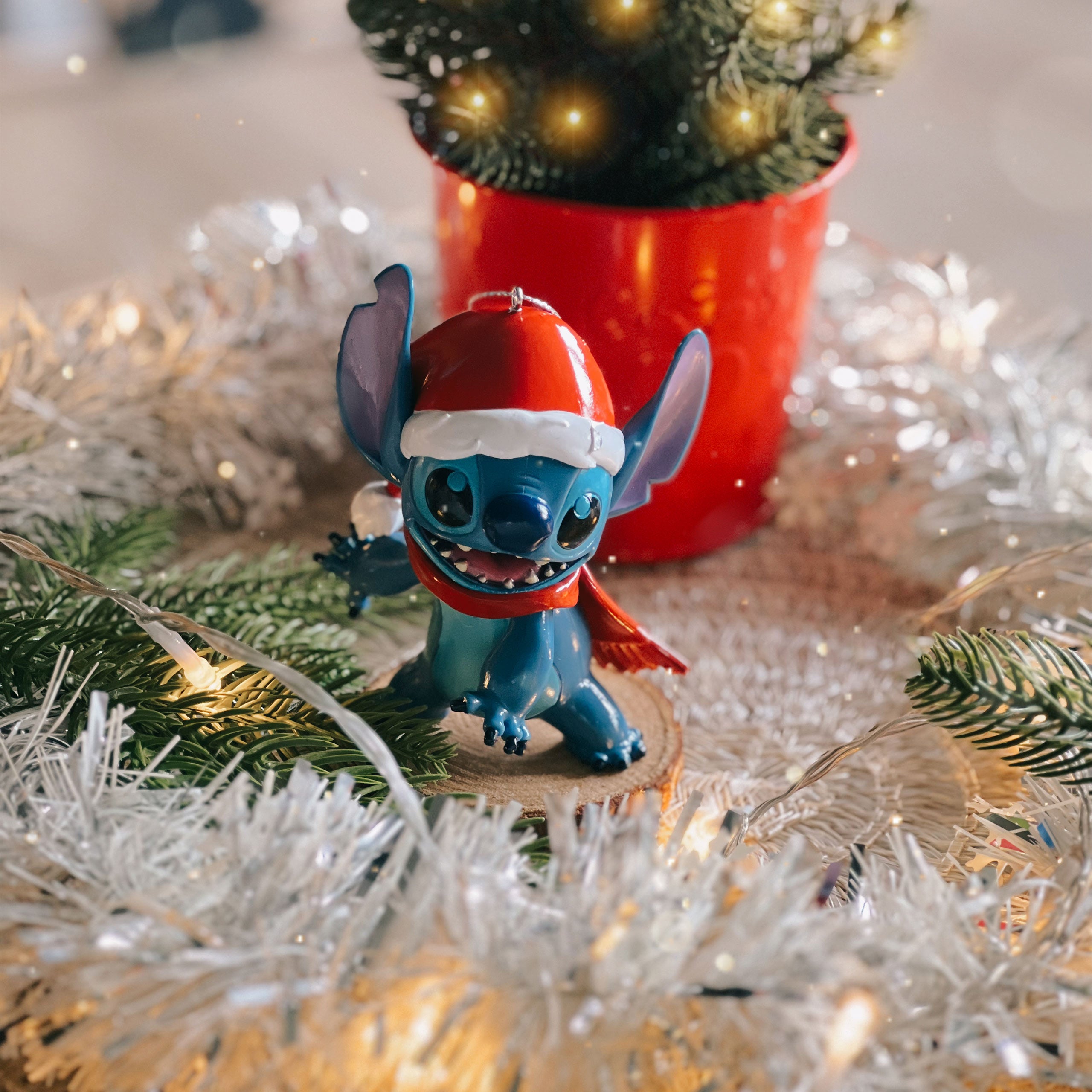 Immagine del prodotto Decorazione per albero di Natale Stitch Babbo Natale - Lilo & Stitch