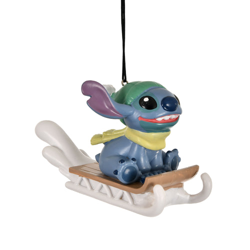 Immagine del prodotto Stitch con slitta Ornamento per albero di Natale - Lilo & Stitch