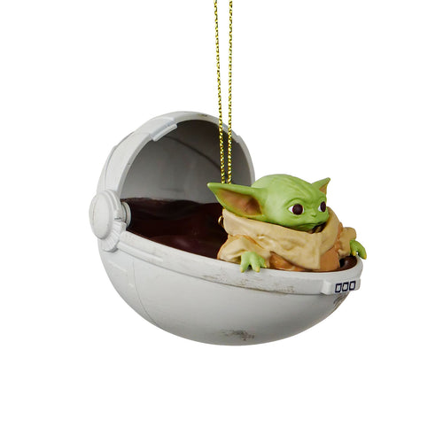 Immagine del prodotto Grogu nella carrozzina Decorazione per albero di Natale - Star Wars The Mandalorian
